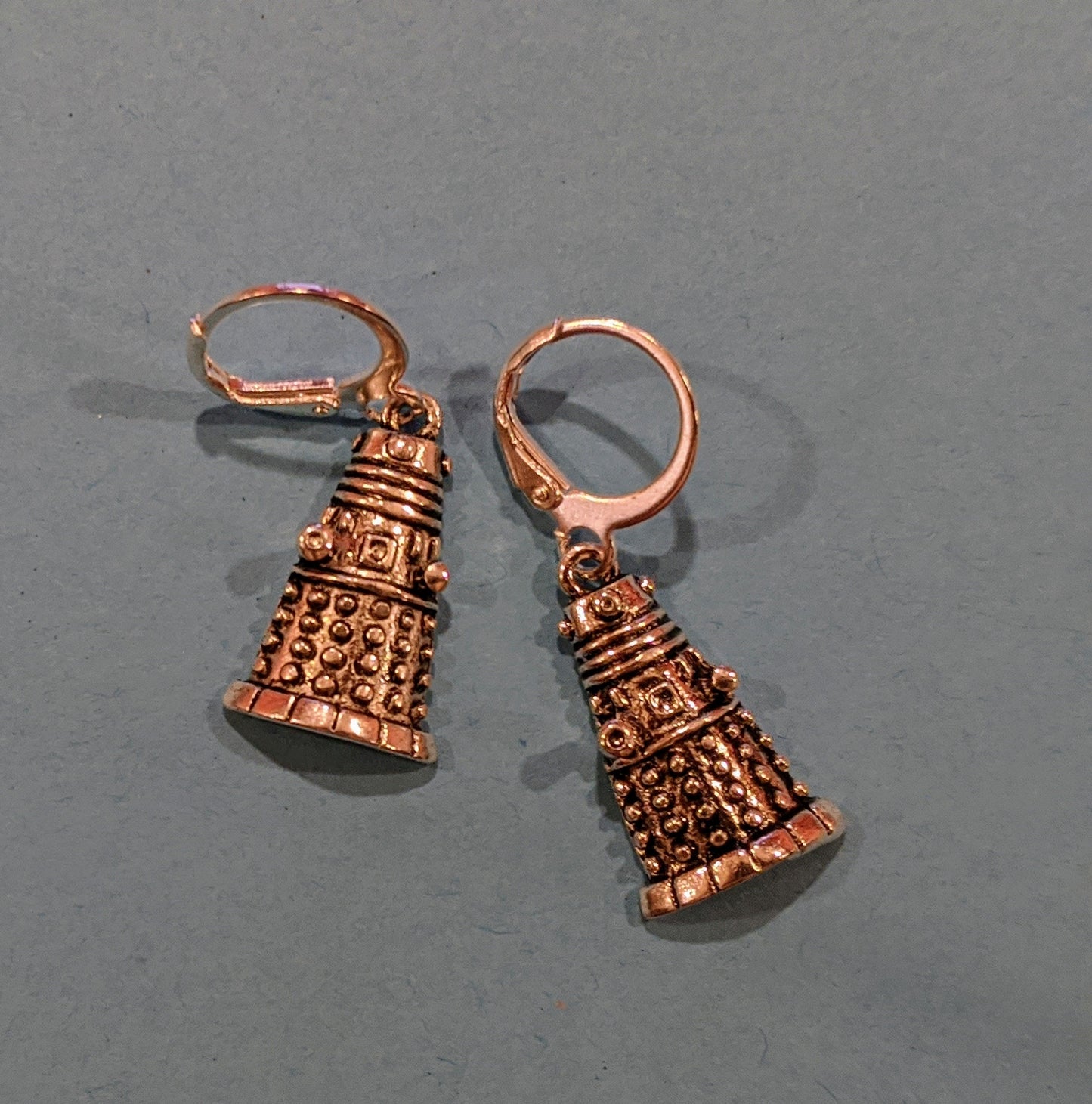 Evil Robot Earrings Dangle Earrings Dragon & Wolf Designs Leverback