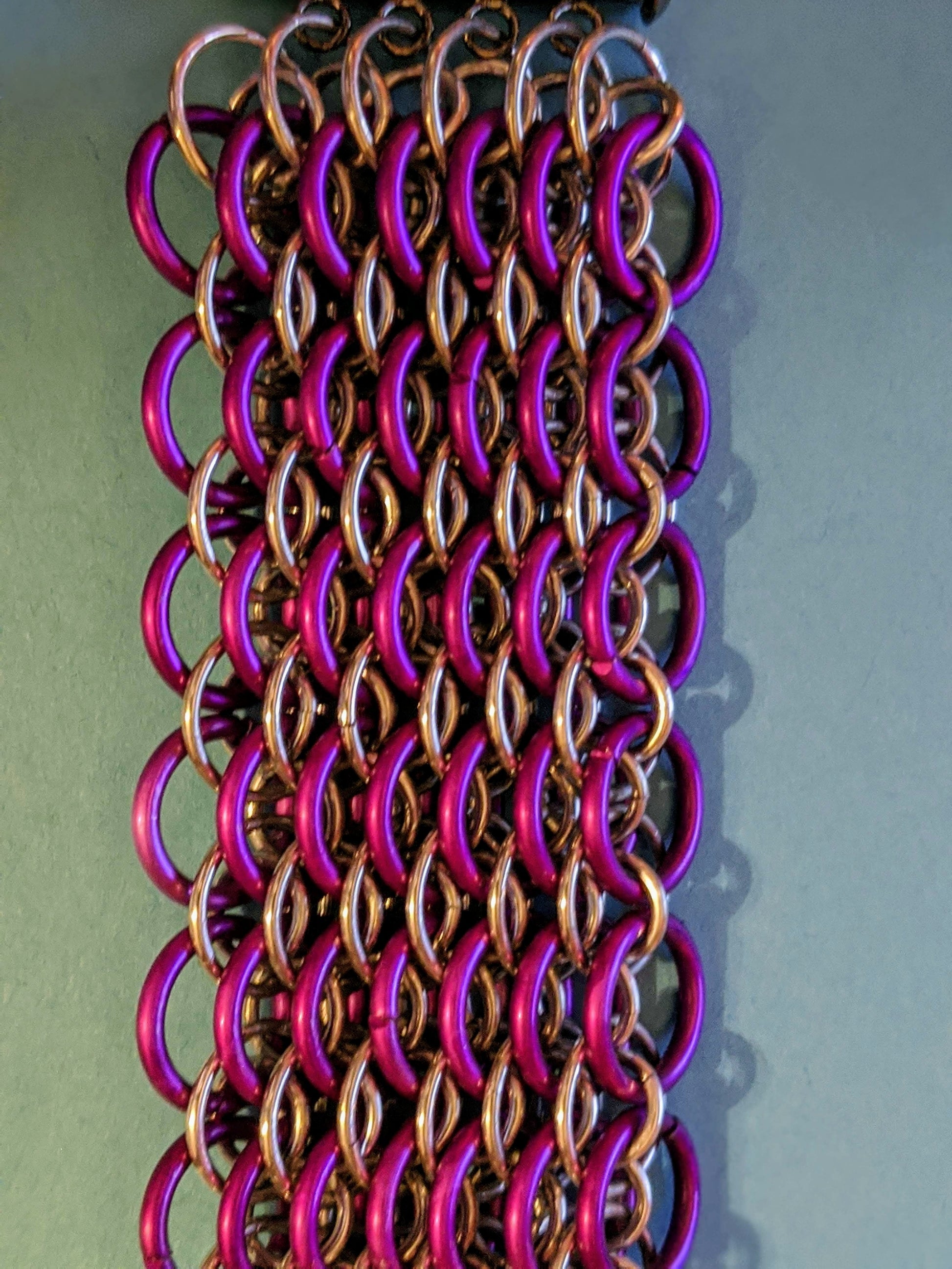 Dragonscale Chainmail Bracelets Chainmail Bracelets Dragon & Wolf Designs