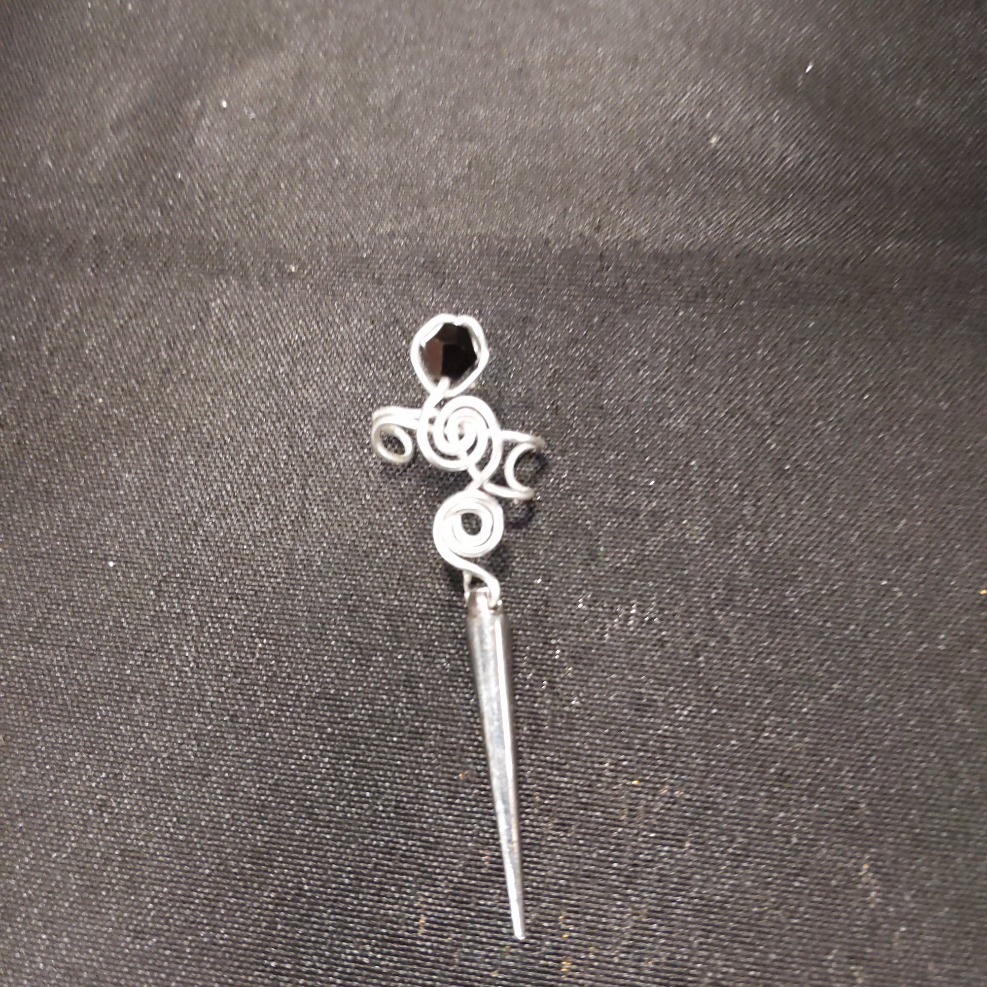 Wire wrapped ear cuffs Beaded Earrings Dragon & Wolf Designs