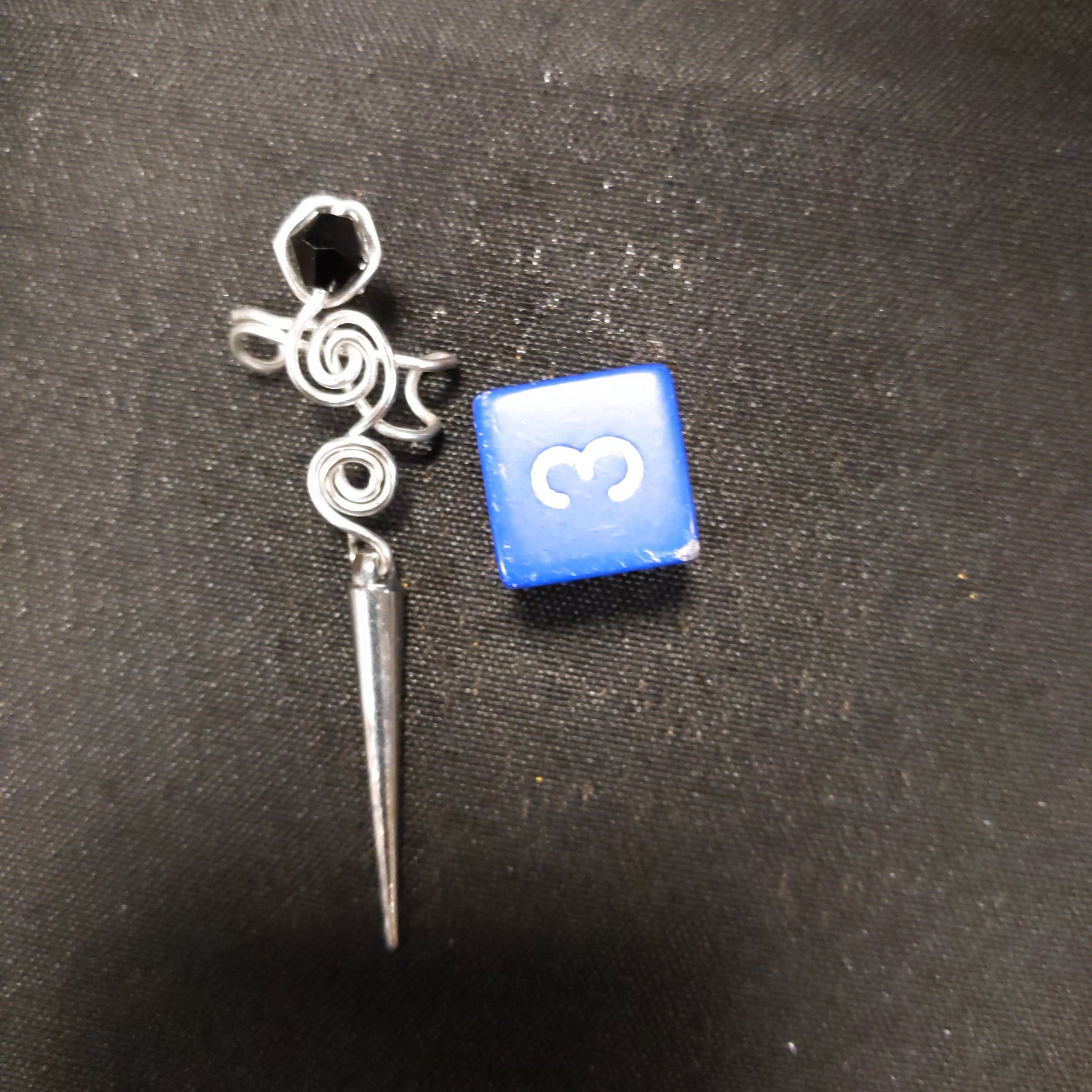 Wire wrapped ear cuffs Beaded Earrings Dragon & Wolf Designs