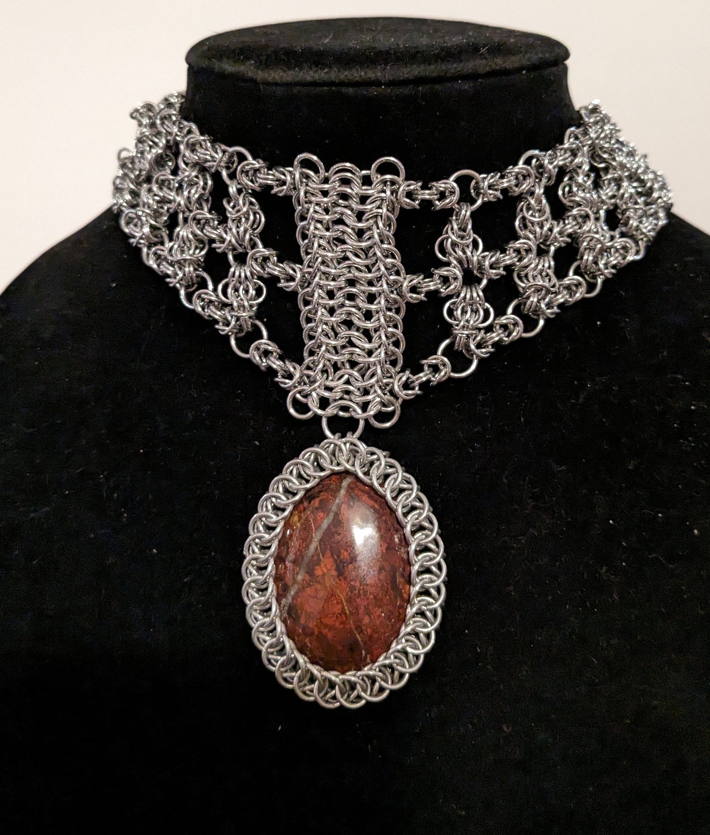 Chainmail Dancer's Set with belt, bracelet, anklet and necklace