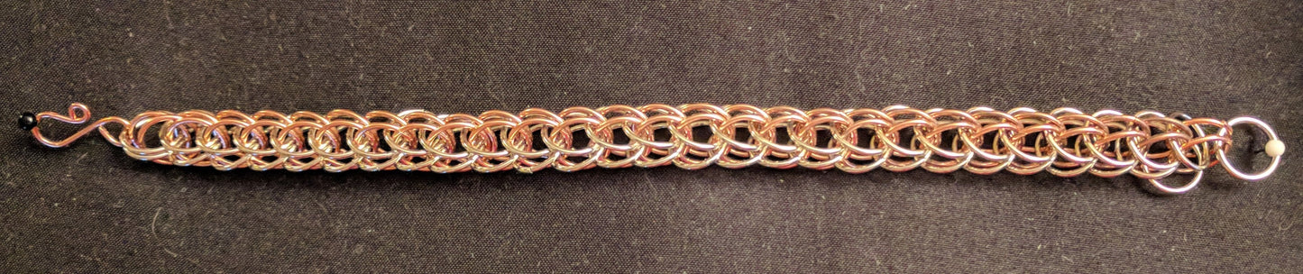 Persian weave chainmail bracelets Chainmail Bracelets Dragon & Wolf Designs