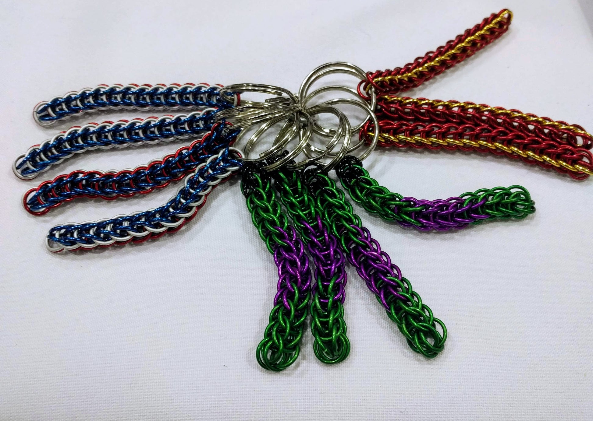 Superhero inspired keychains Geeky Keychains Dragon & Wolf Designs