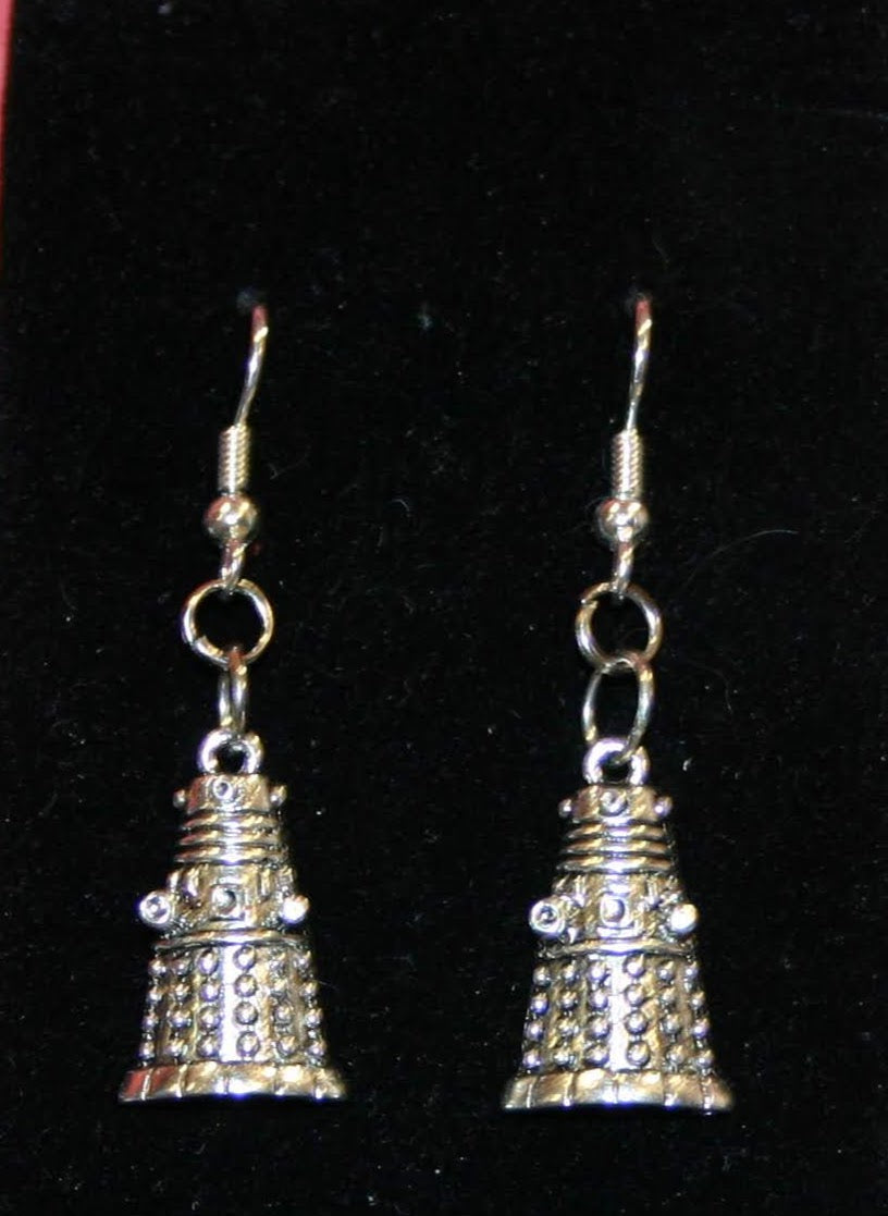 Evil Robot Earrings Dangle Earrings Dragon & Wolf Designs French Hook