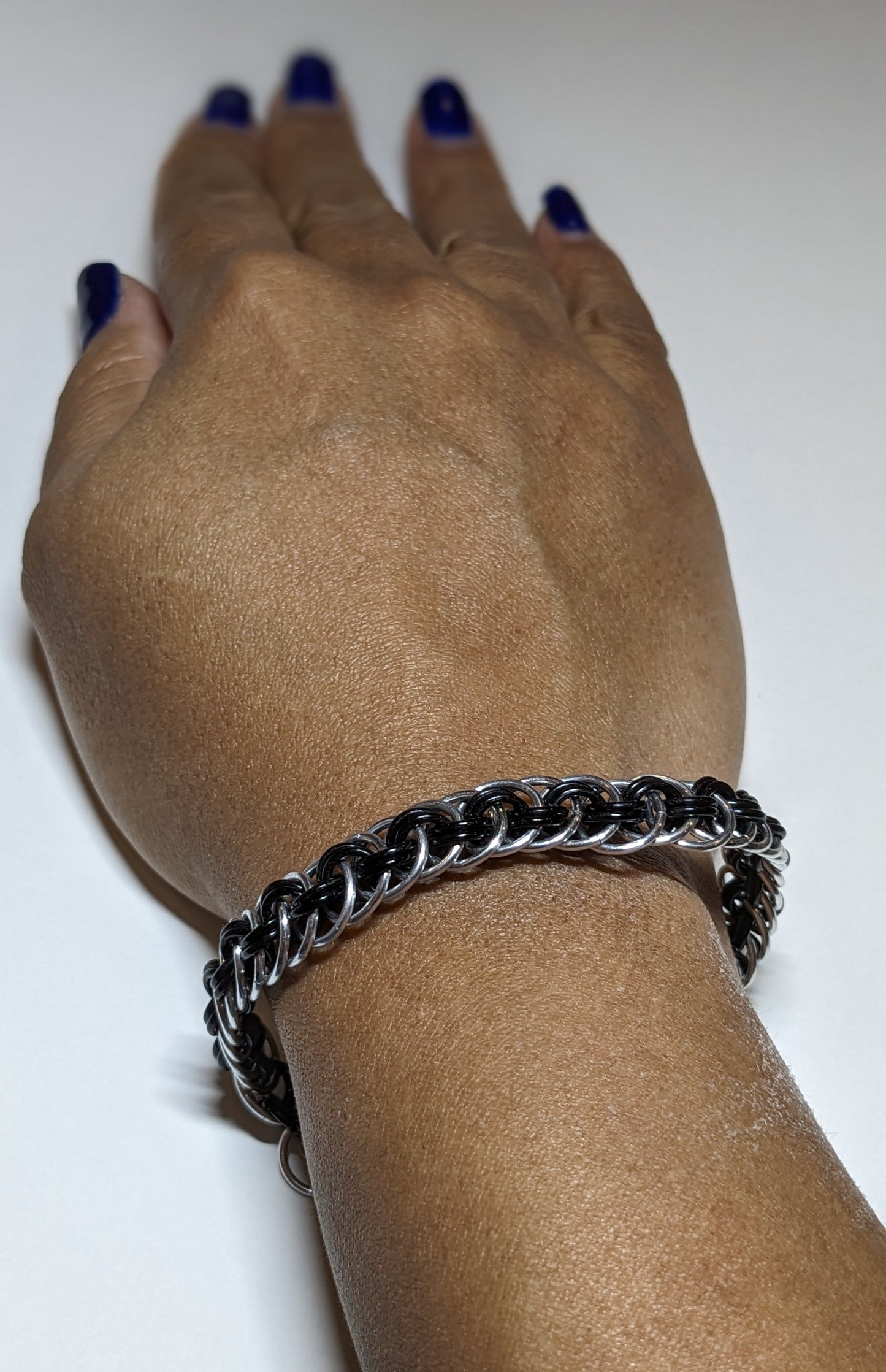 Viper weave chainmail bracelet