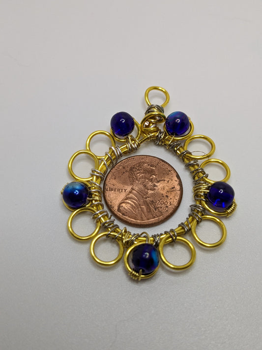 Wire Wrapped Beaded Pendants