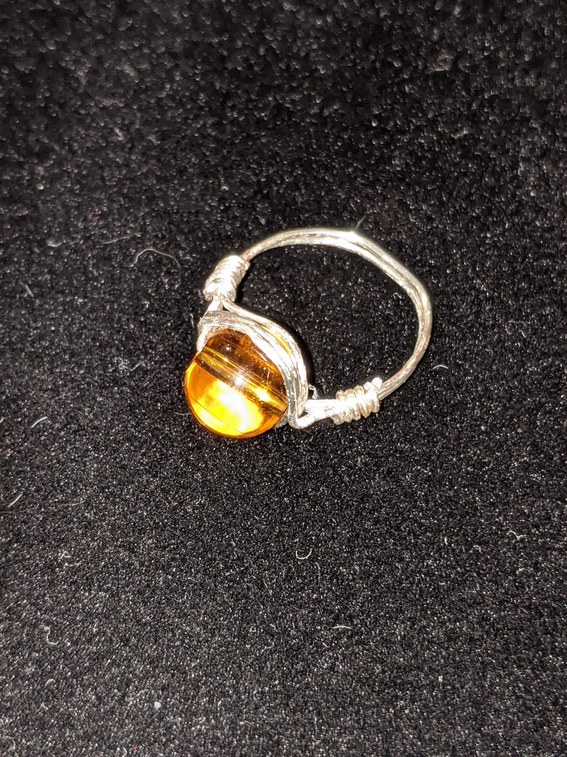 Wire Wrapped Gemstone Rings Rings Dragon & Wolf Designs