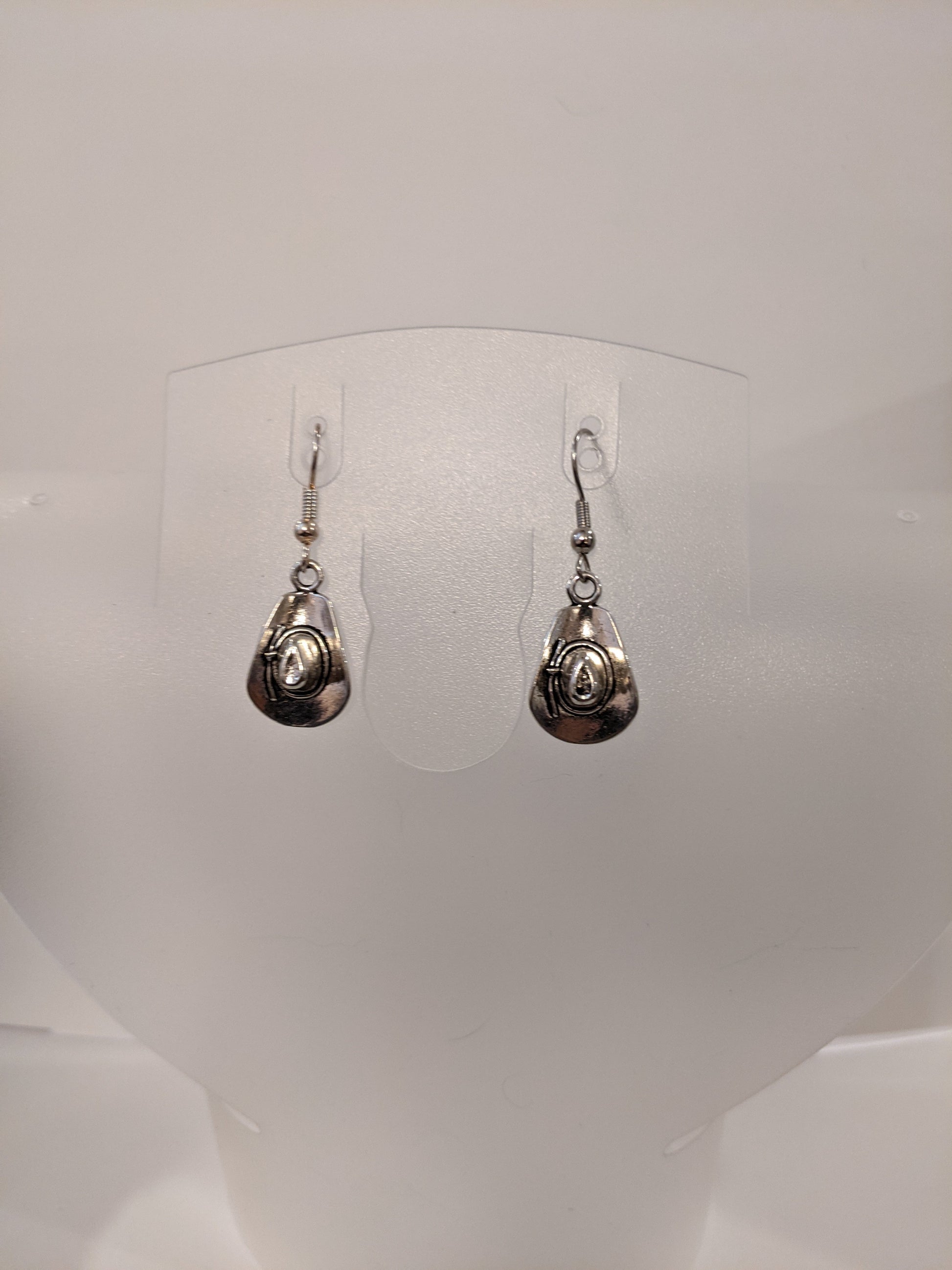 Wild West Cowboy Hat Earrings Dangle Earrings Dragon & Wolf Designs