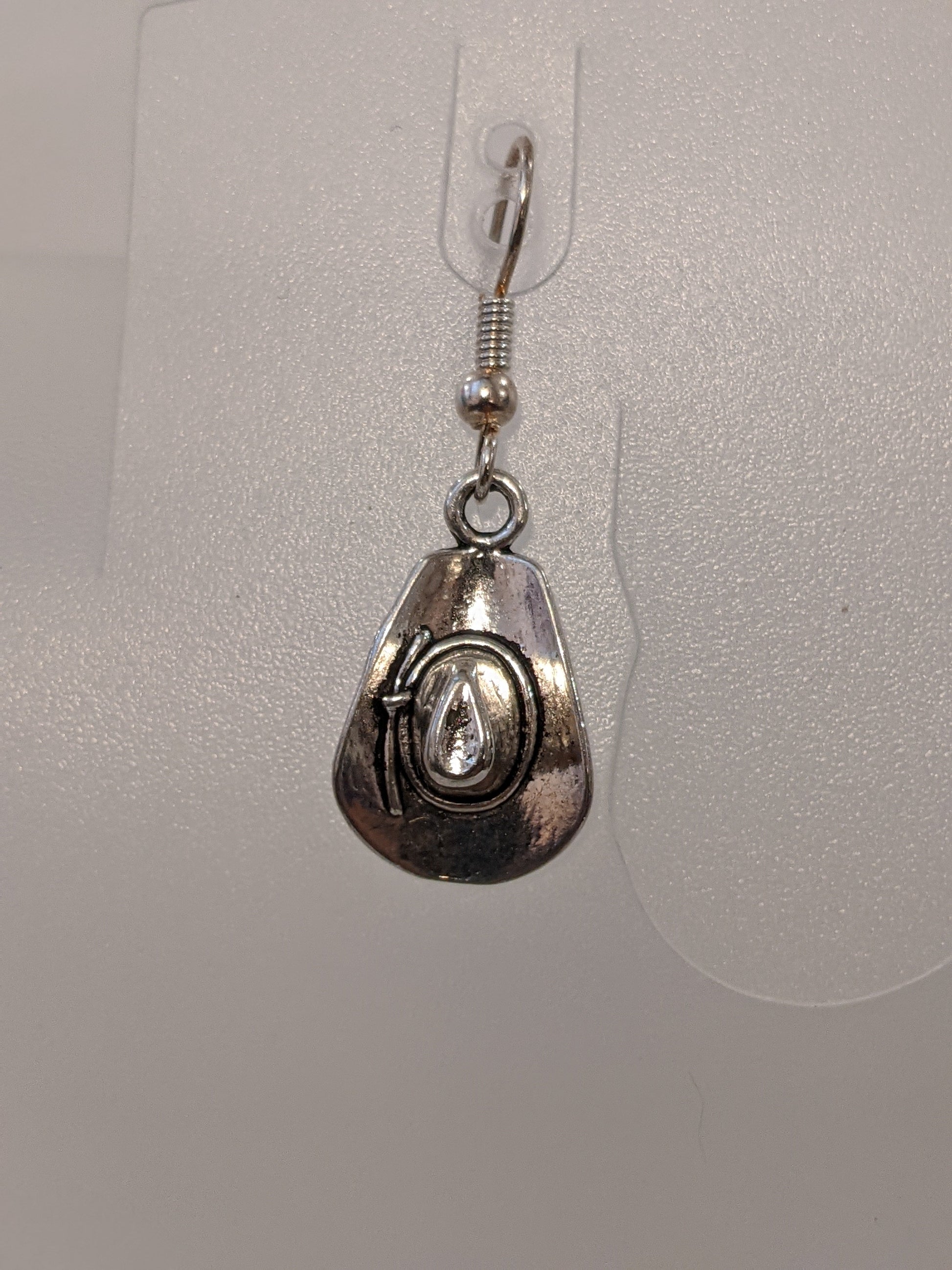 Wild West Cowboy Hat Earrings Dangle Earrings Dragon & Wolf Designs