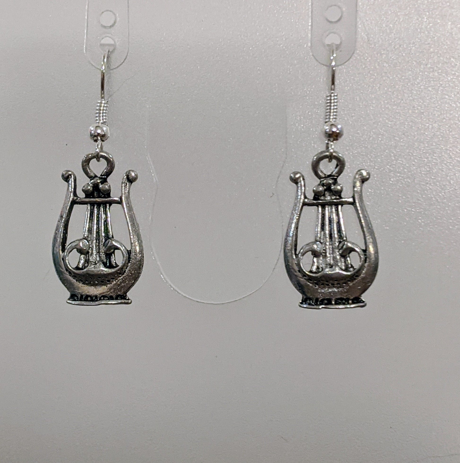 Lyre! Lyre! Dangle Earrings Dragon & Wolf Designs