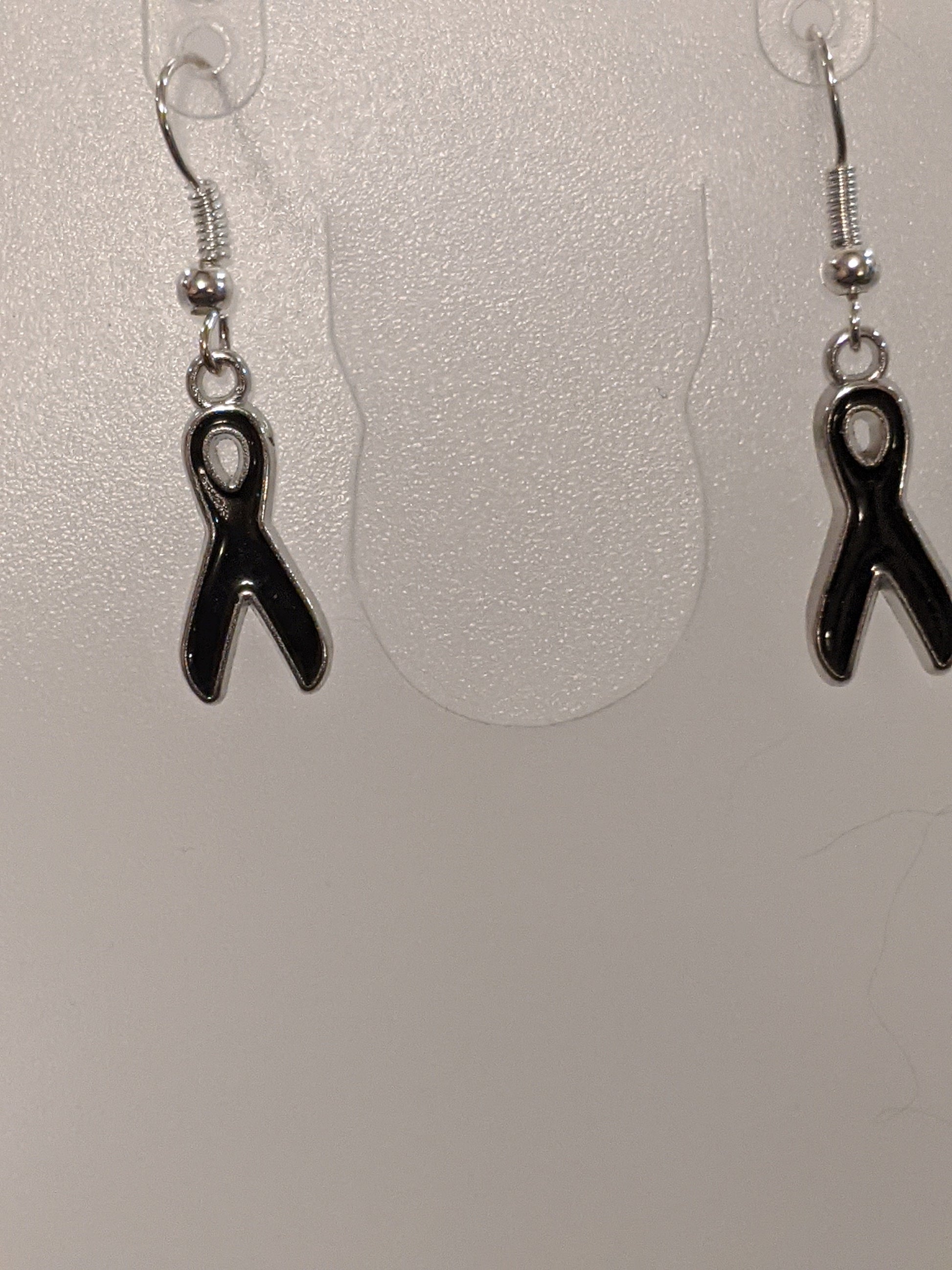 Awareness Ribbon Dangle Earrings Dangle Earrings Dragon & Wolf Designs