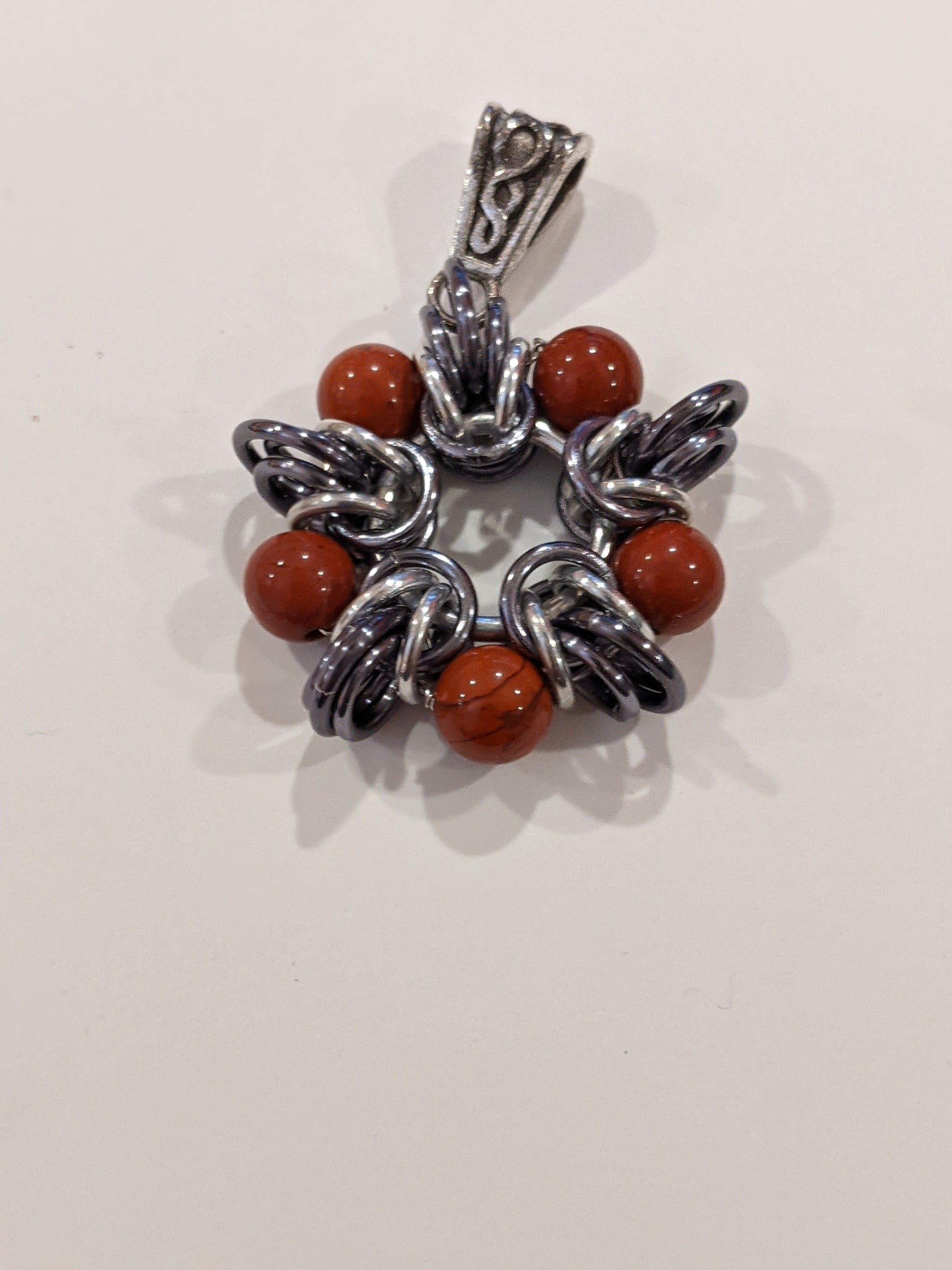 Five Pointed Elf Star Chainmail Pendants Pendants Dragon & Wolf Designs