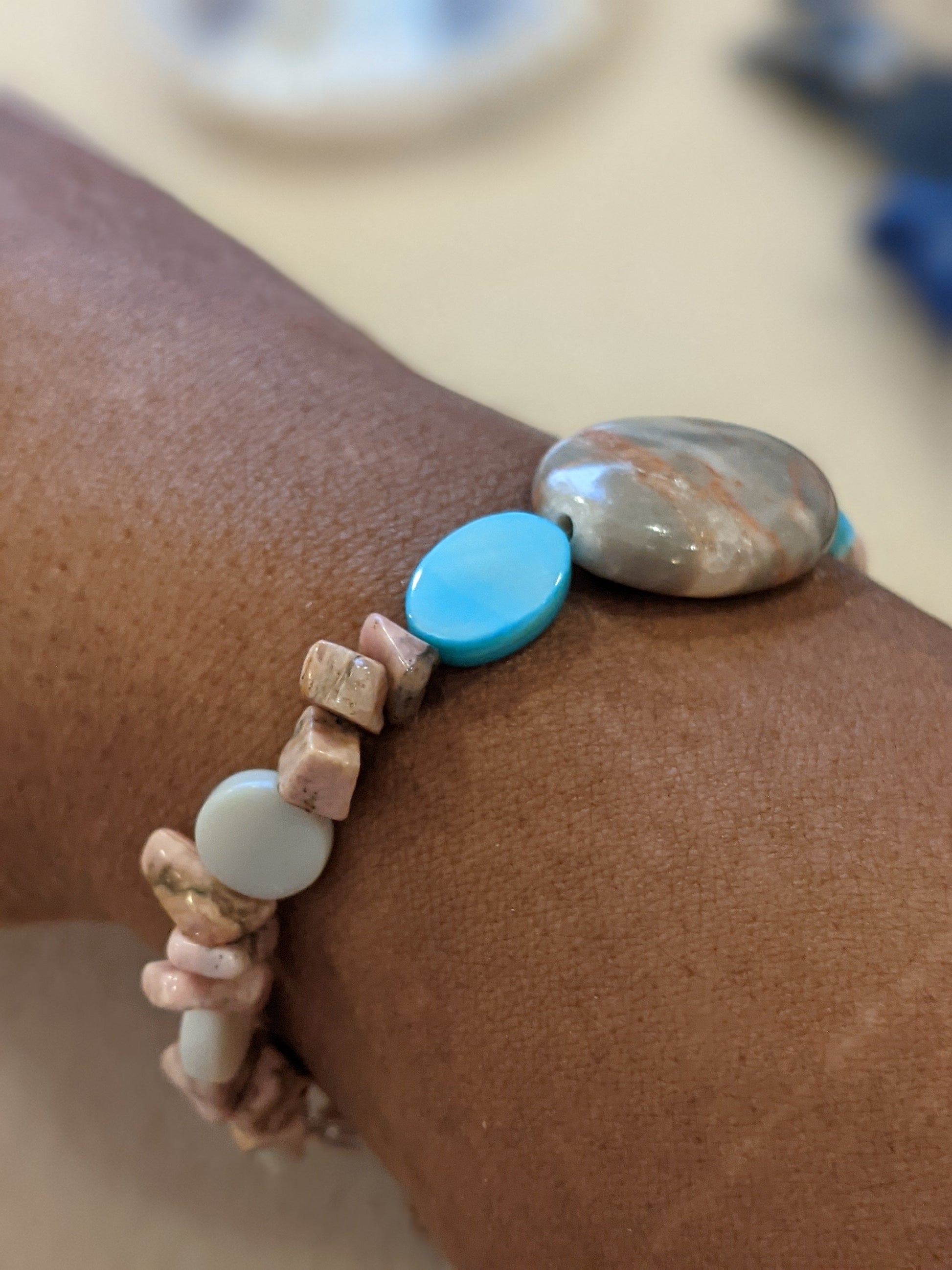 Natural Gemstone Bracelet Beaded Bracelets Dragon & Wolf Designs