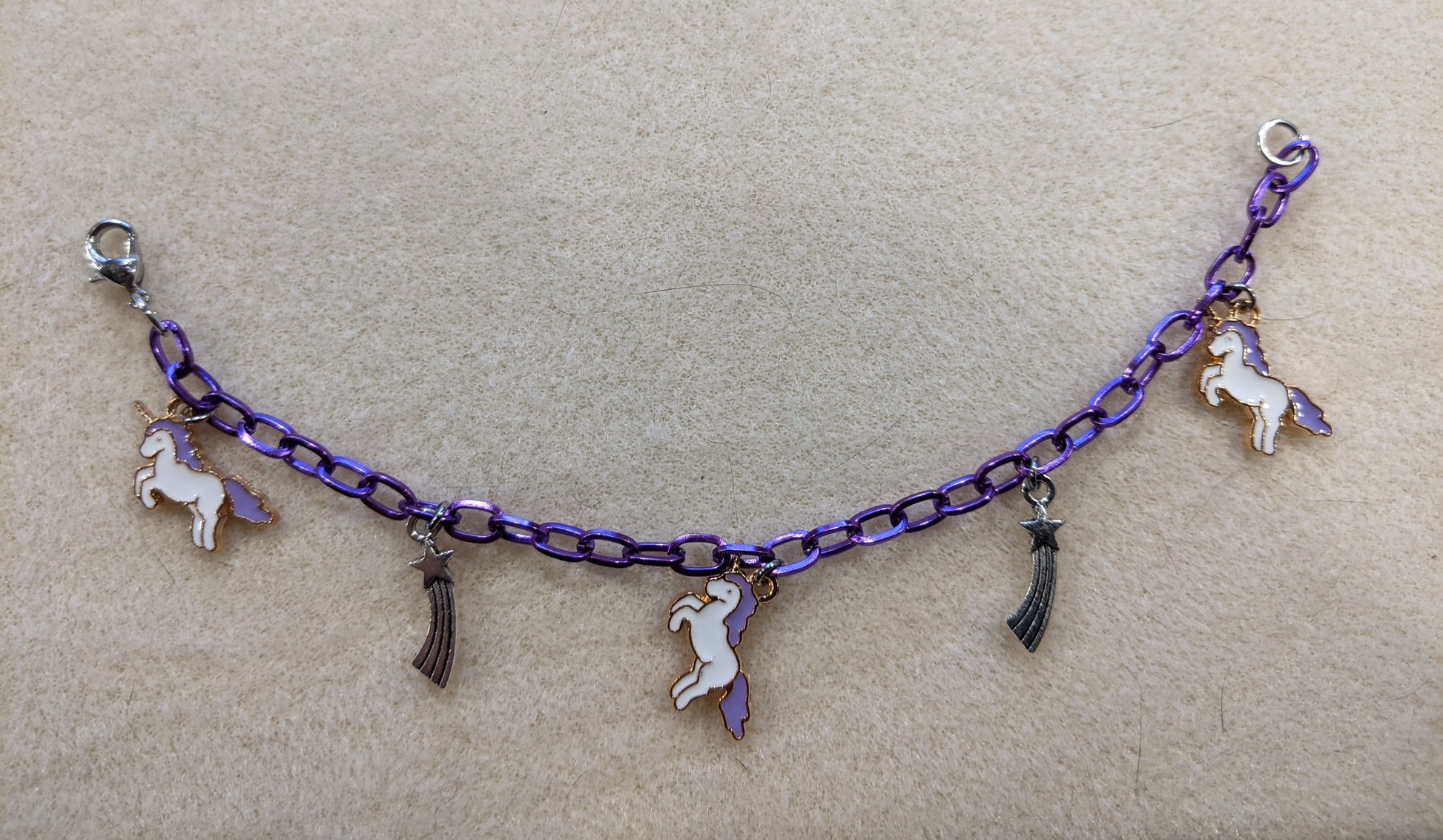 Magical Unicorn Charm Bracelet Charm Bracelets Dragon & Wolf Designs