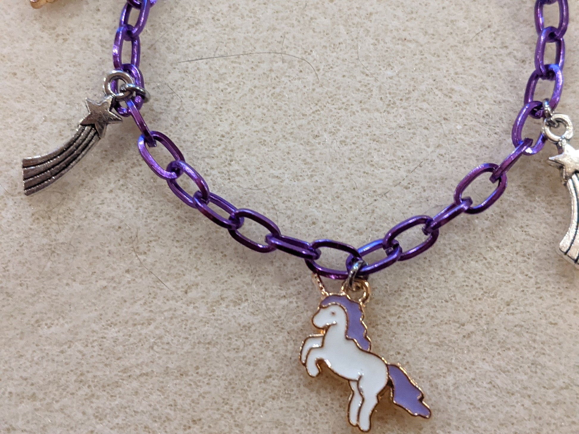 Magical Unicorn Charm Bracelet Charm Bracelets Dragon & Wolf Designs