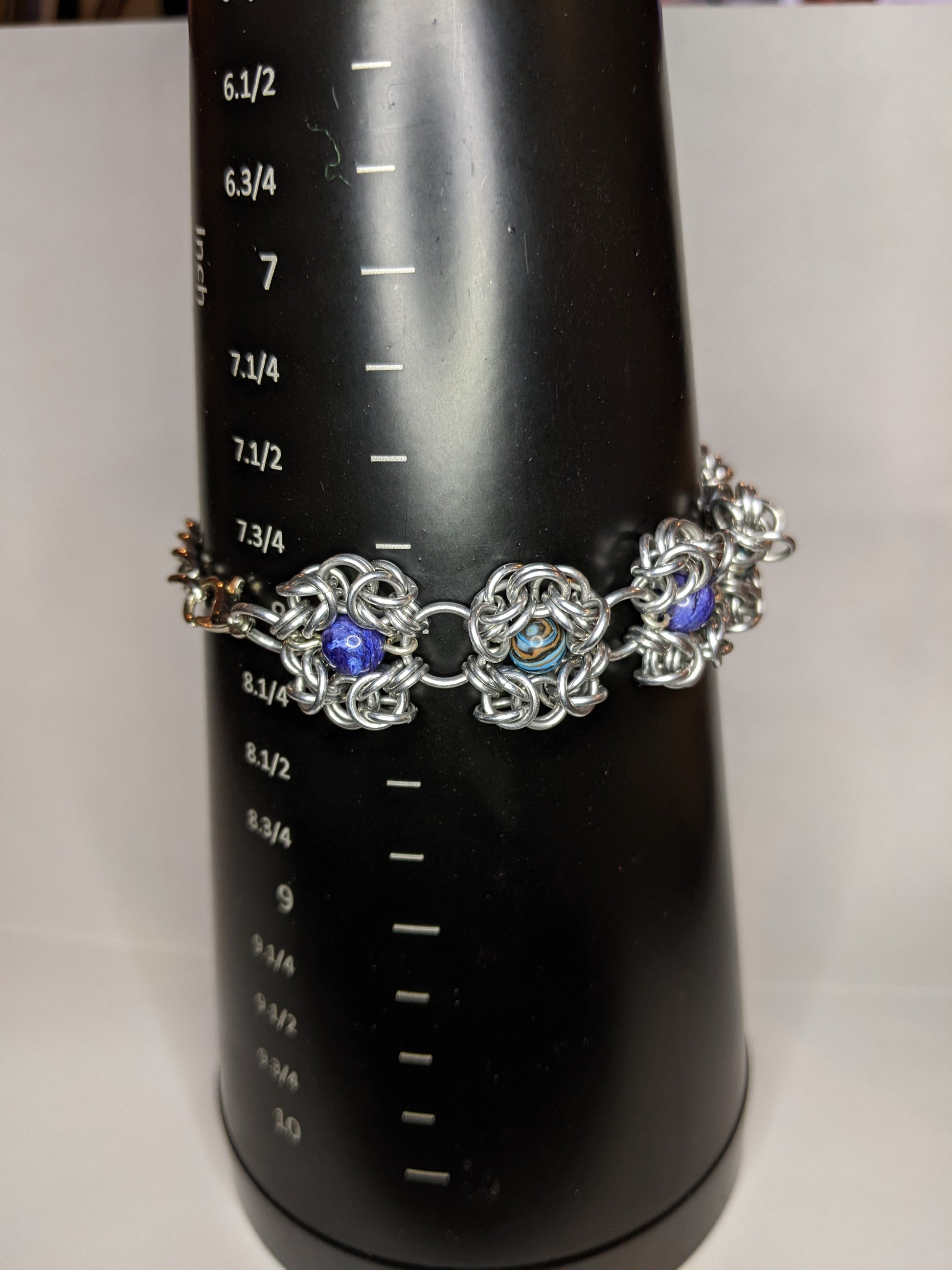 Romanov Chainmail Beaded Jewelry Set Chainmail Jewelry Sets Dragon & Wolf Designs