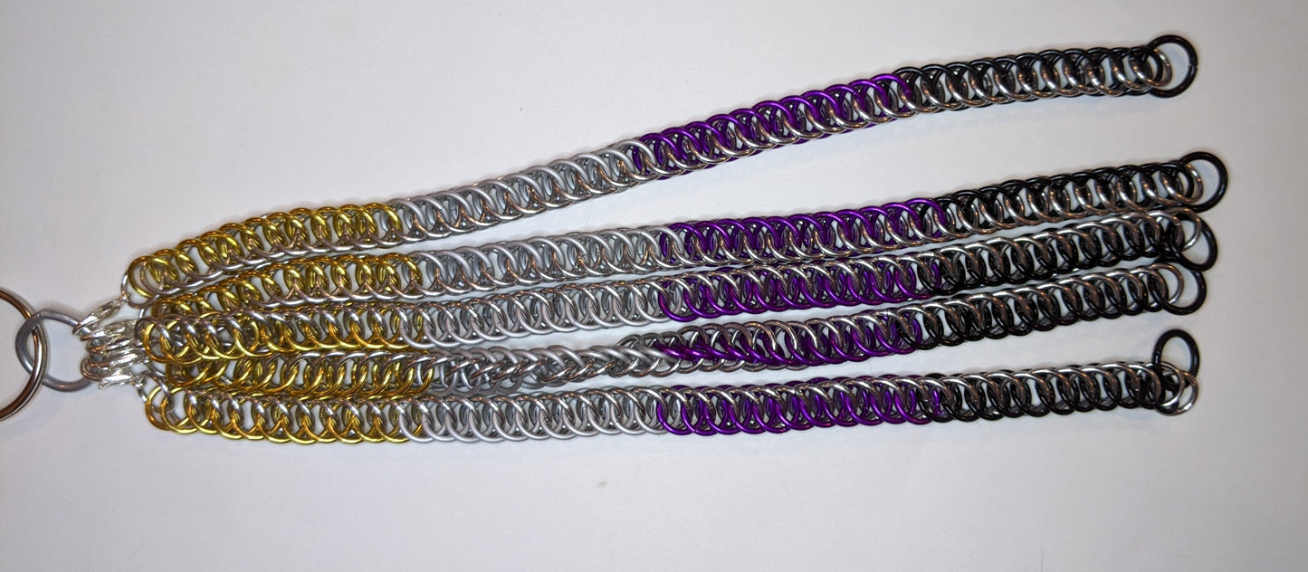 Pride  Chainmail Bracelets Chainmail Bracelets Dragon & Wolf Designs