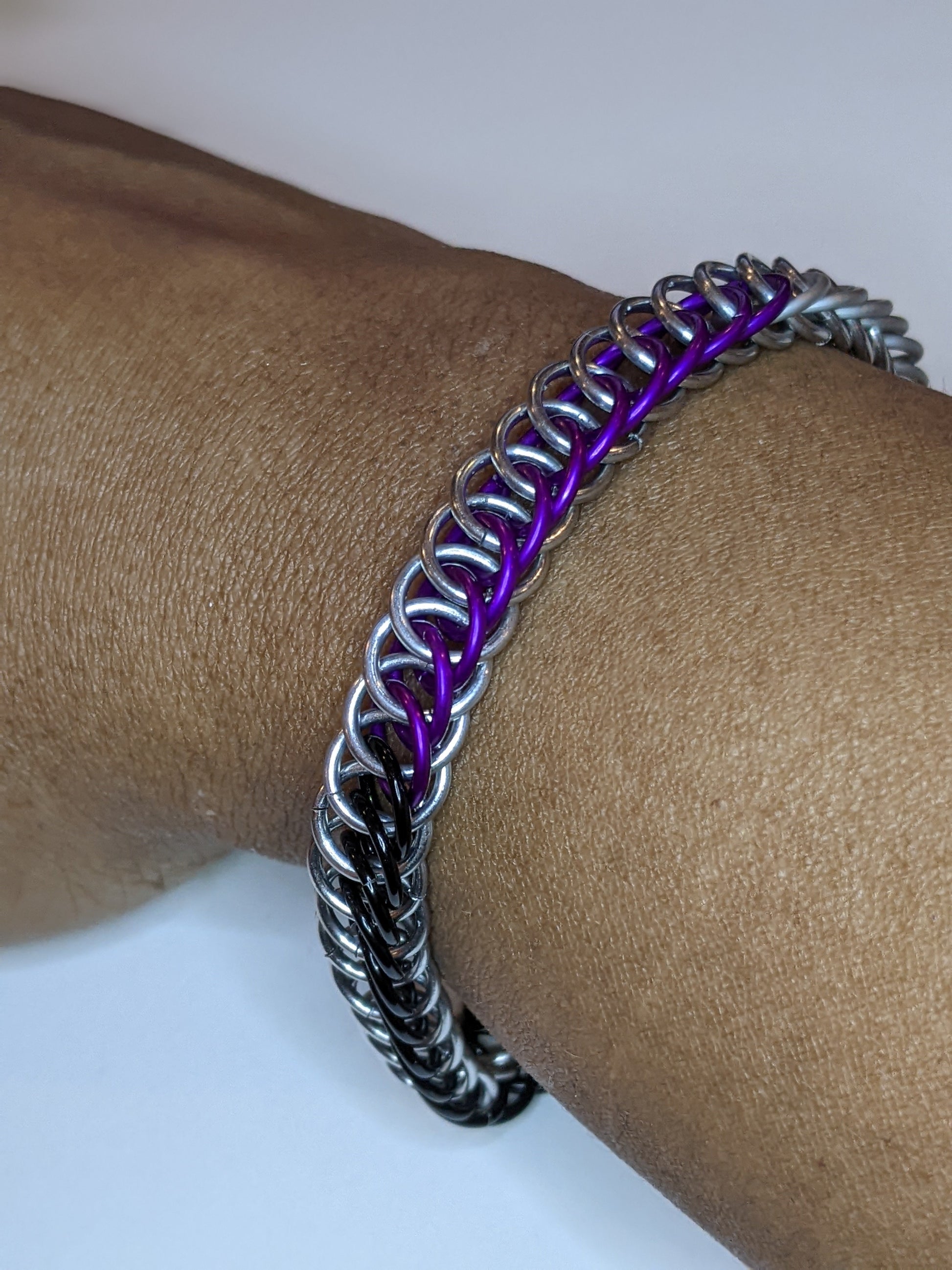 Pride  Chainmail Bracelets Chainmail Bracelets Dragon & Wolf Designs