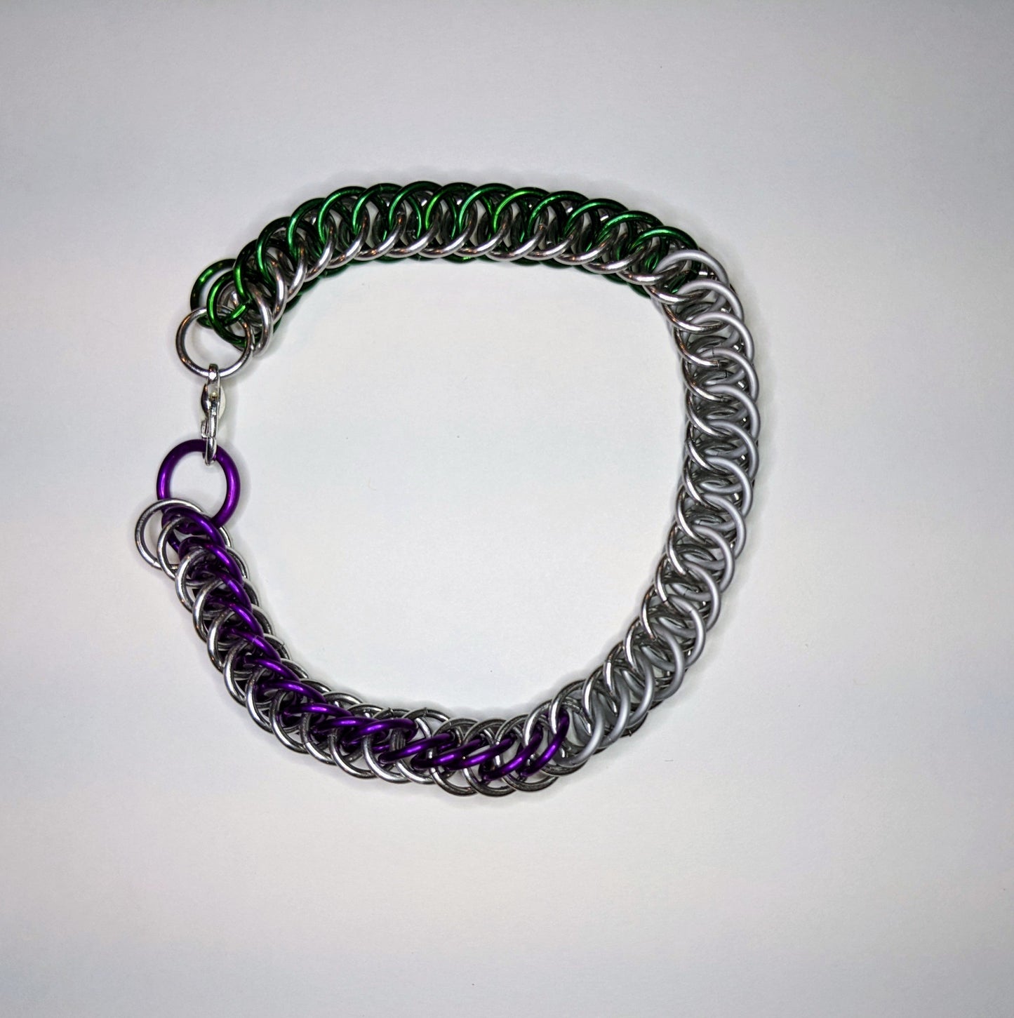 Pride Chainmail Bracelets Chainmail Bracelets Dragon & Wolf Designs Gender Queer