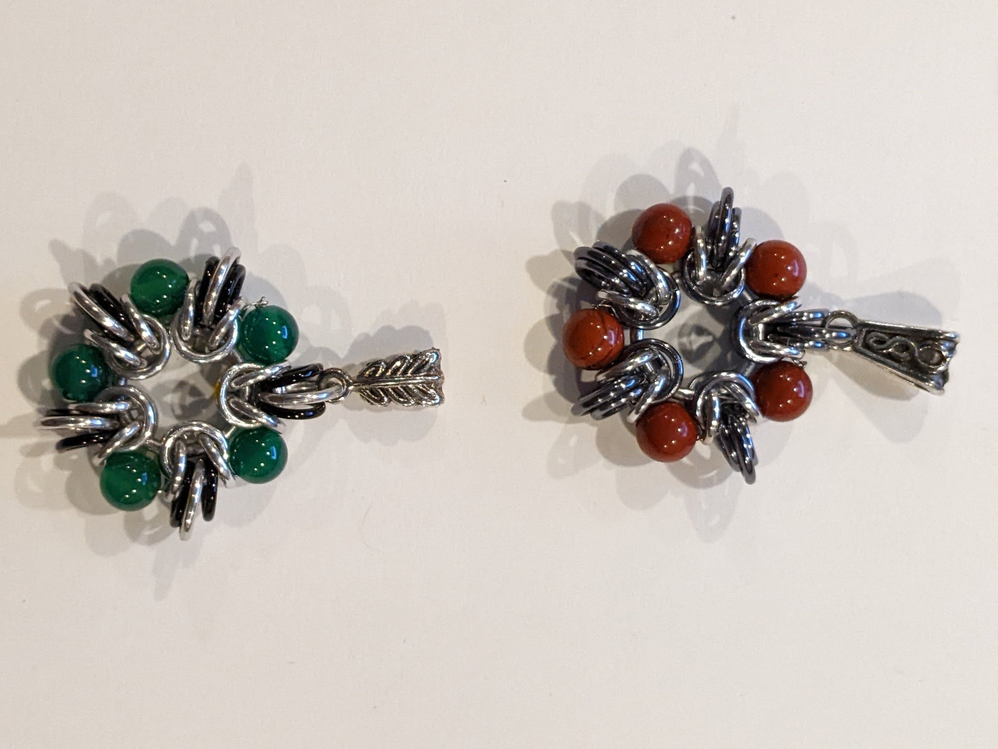 Five Pointed Elf Star Chainmail Pendants Pendants Dragon & Wolf Designs