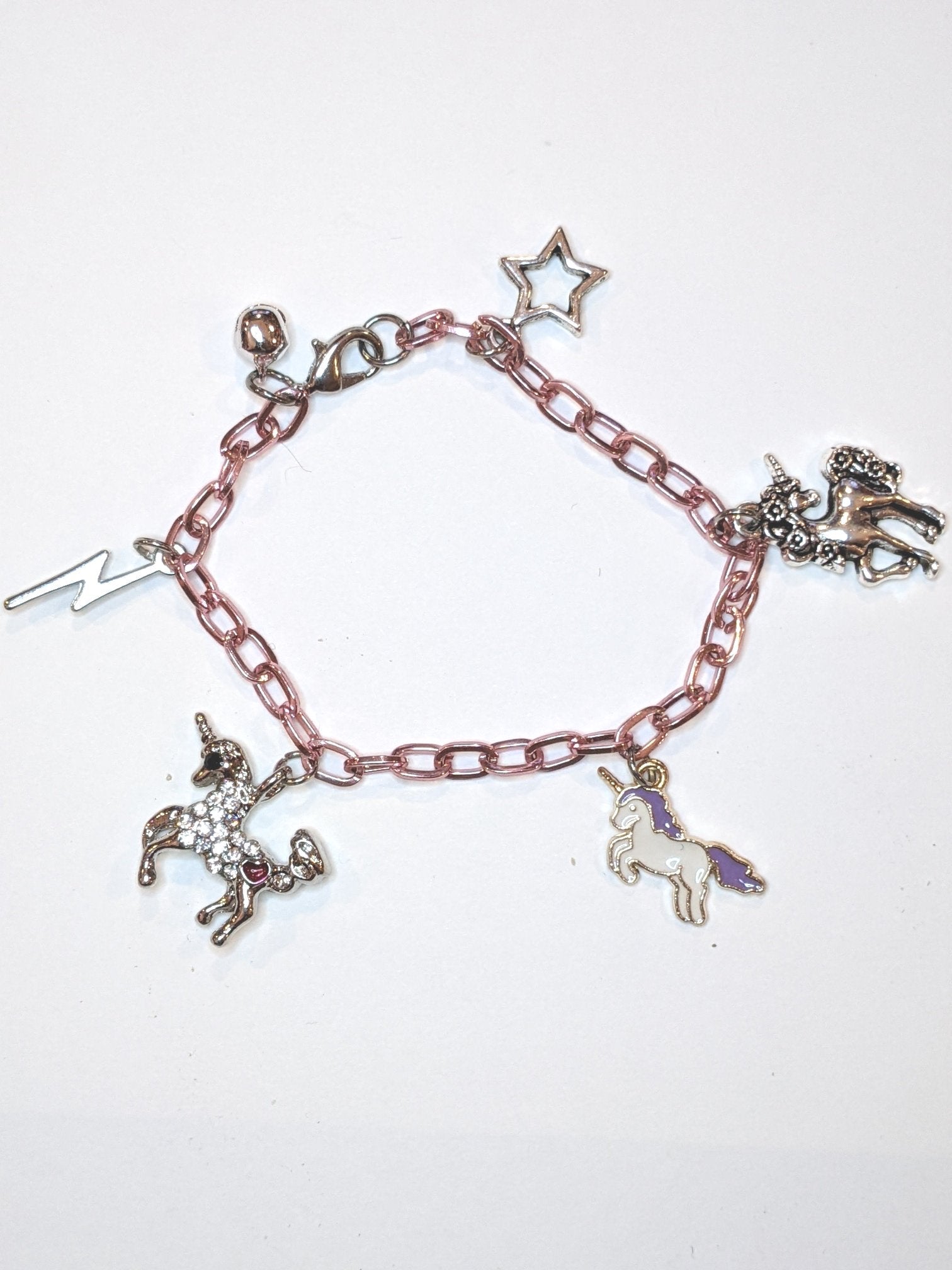 Frolicking Unicorn Charm Bracelet Charm Bracelets Dragon & Wolf Designs