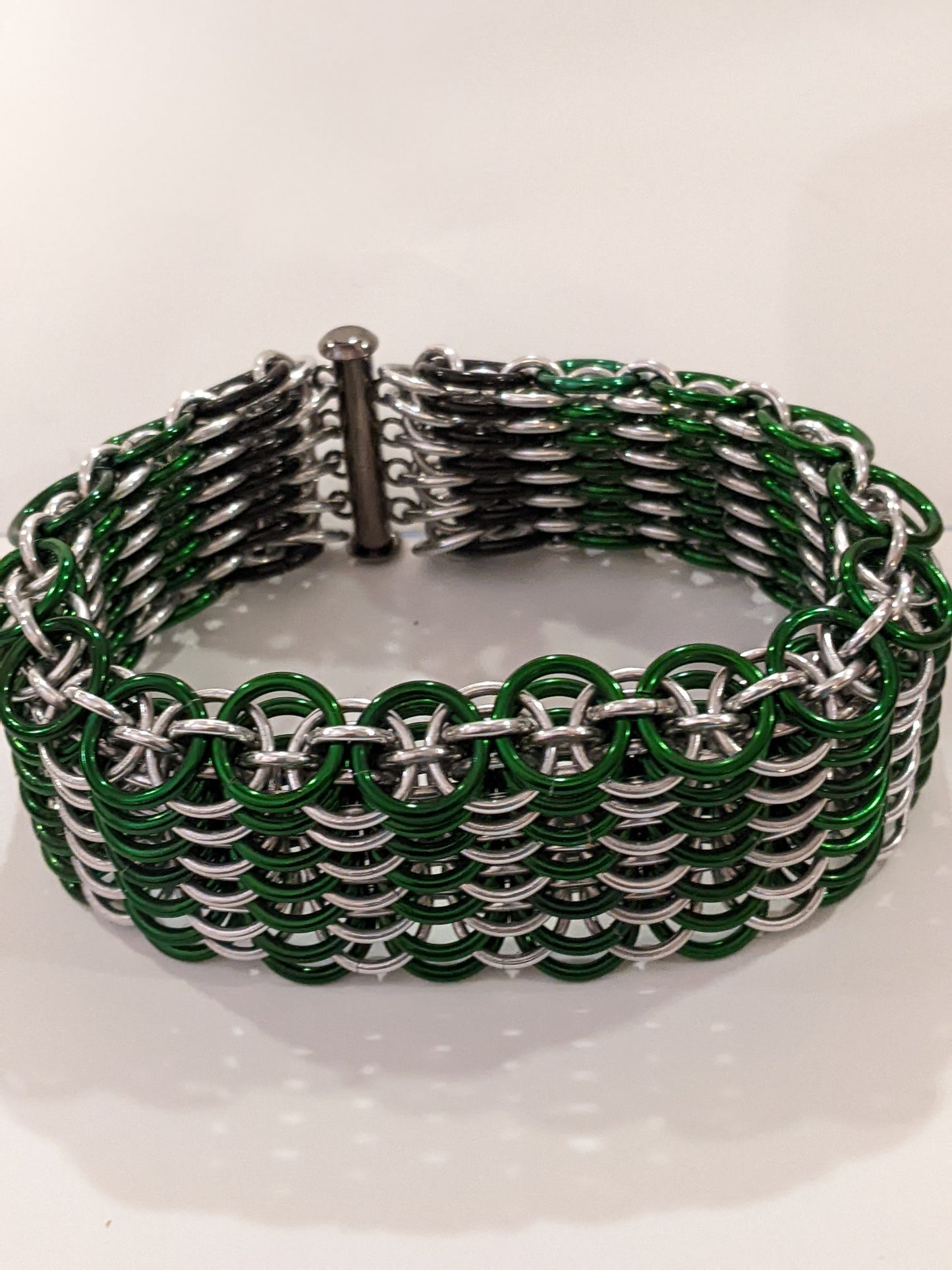 Dragonscale Chainmail Bracelets Chainmail Bracelets Dragon & Wolf Designs