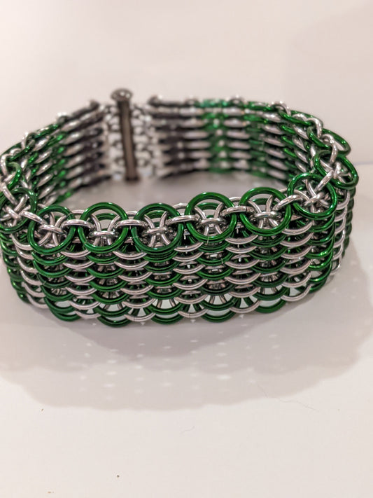 Dragonscale Chainmail Bracelets Chainmail Bracelets Dragon & Wolf Designs