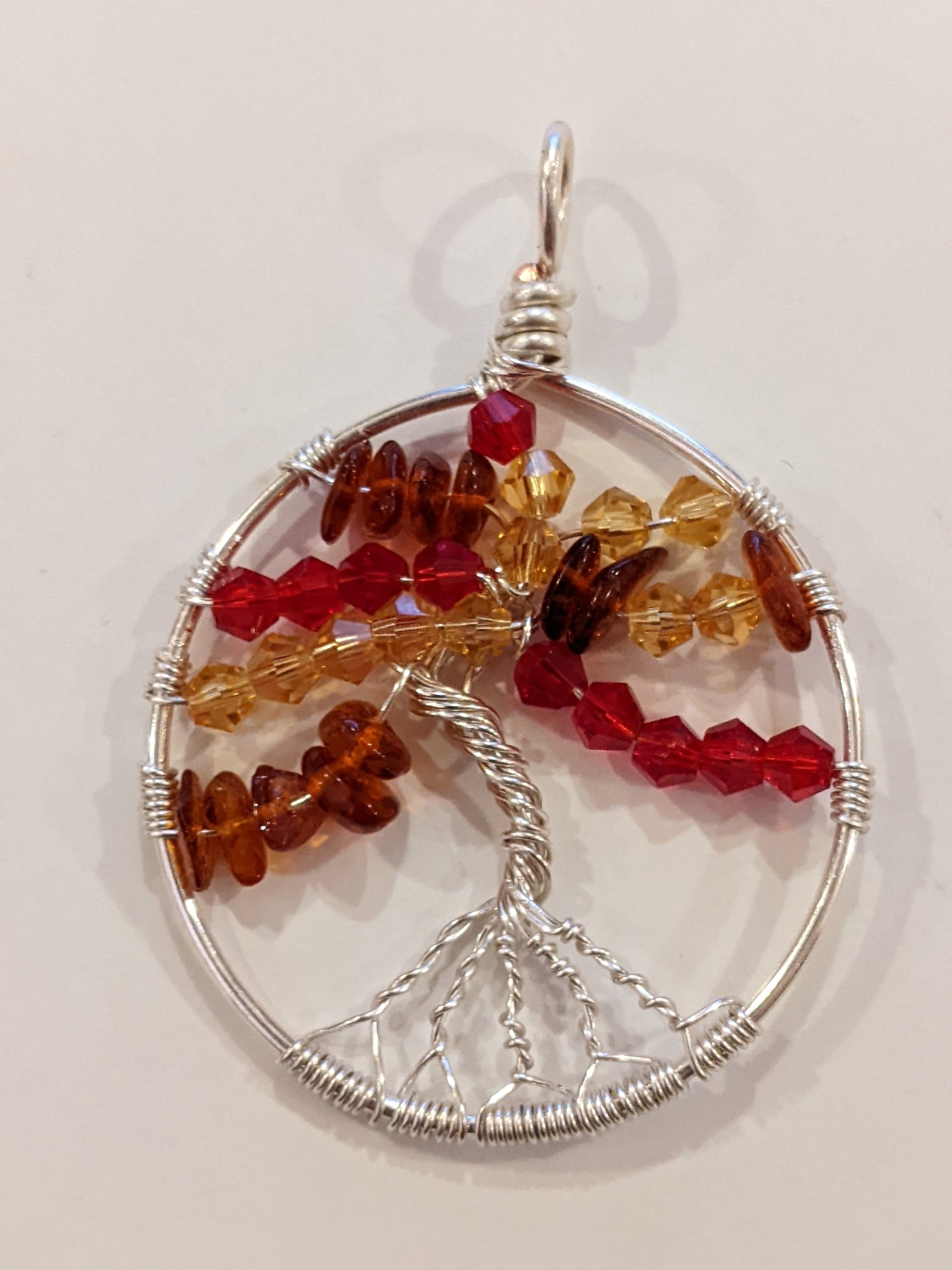 Tree of Life Pendants Wire Wrapped Pendants Dragon & Wolf Designs Fall