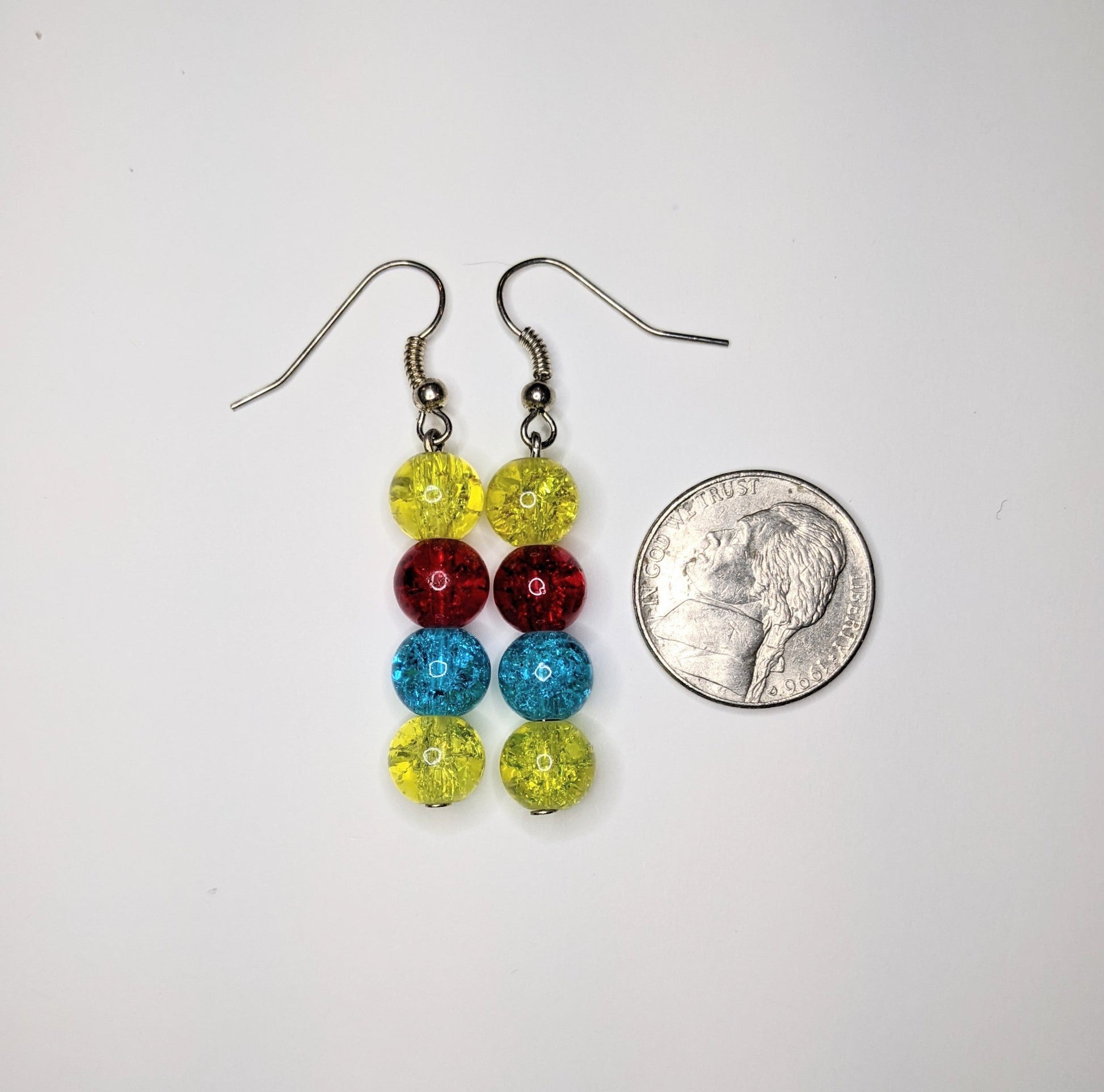 Beaded Dangle Earrings Beaded Earrings Dragon & Wolf Designs
