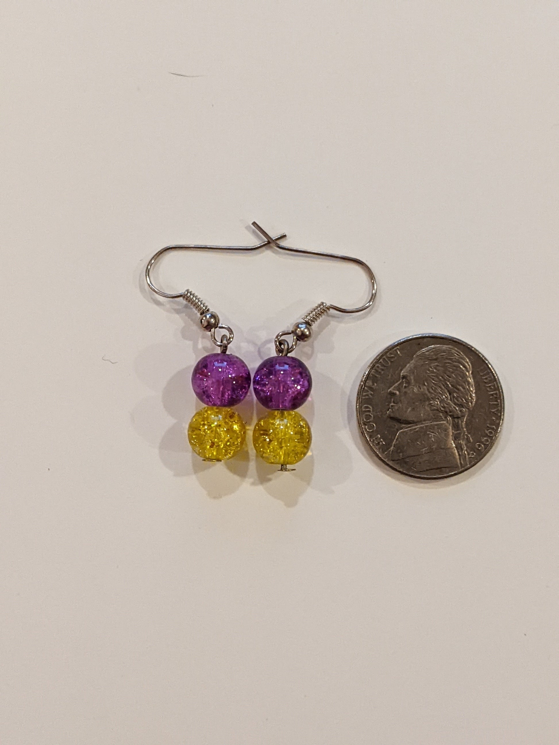 Beaded Dangle Earrings Beaded Earrings Dragon & Wolf Designs