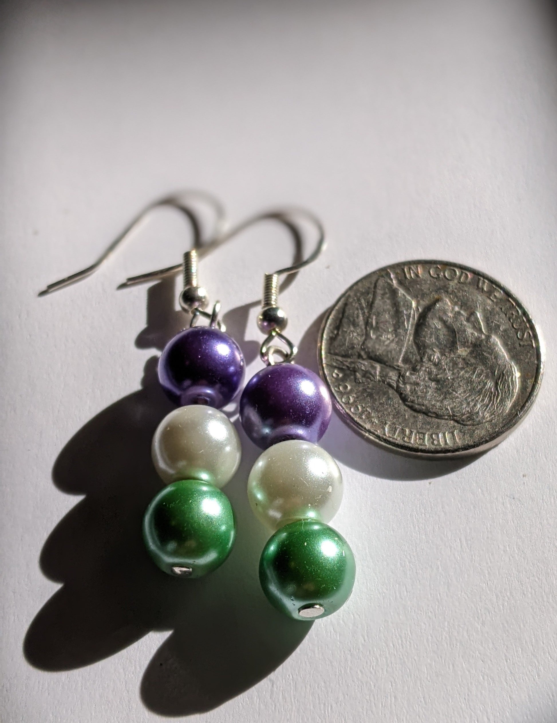 Beaded Dangle Earrings Beaded Earrings Dragon & Wolf Designs