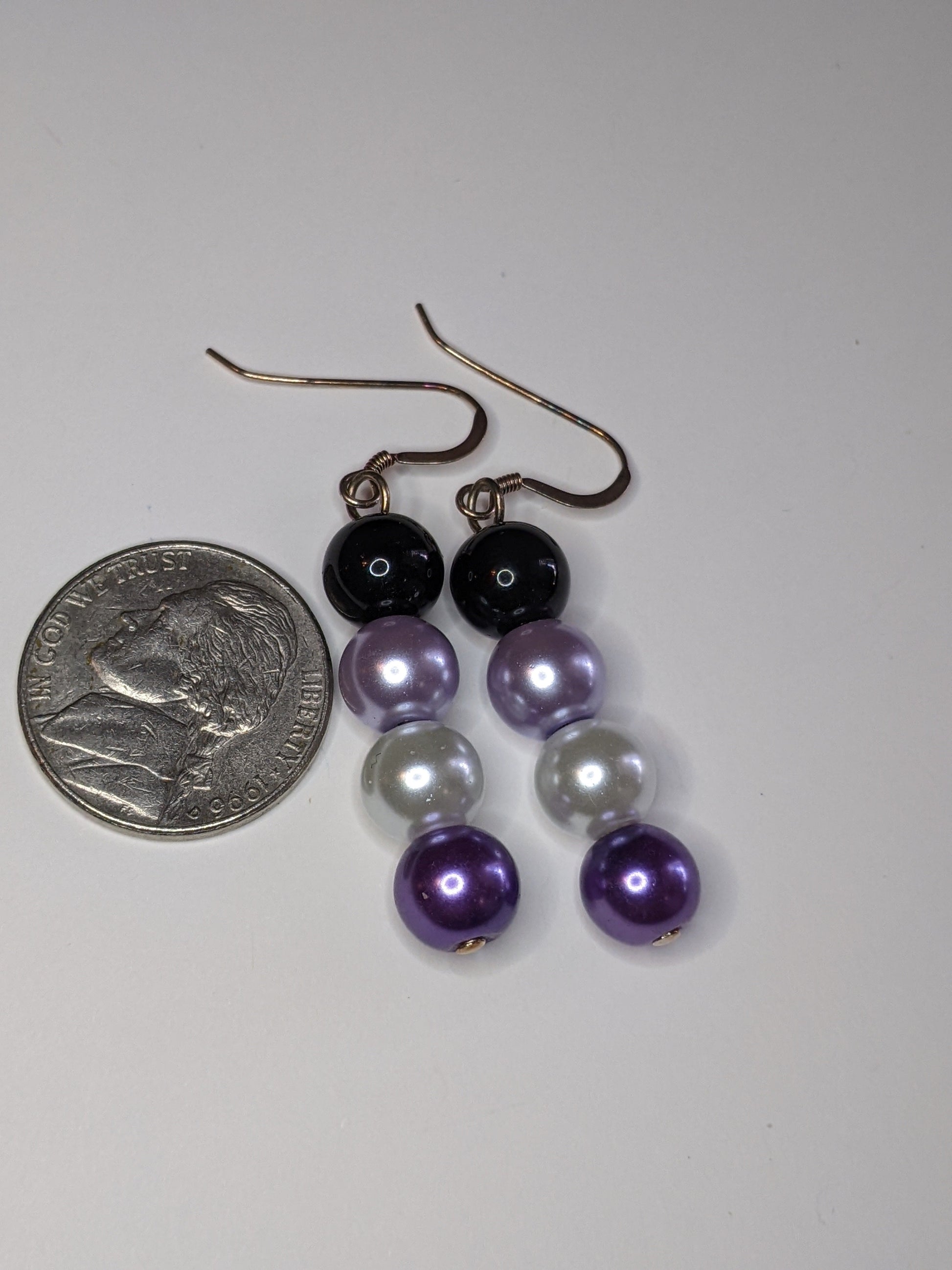 Beaded Dangle Earrings Beaded Earrings Dragon & Wolf Designs