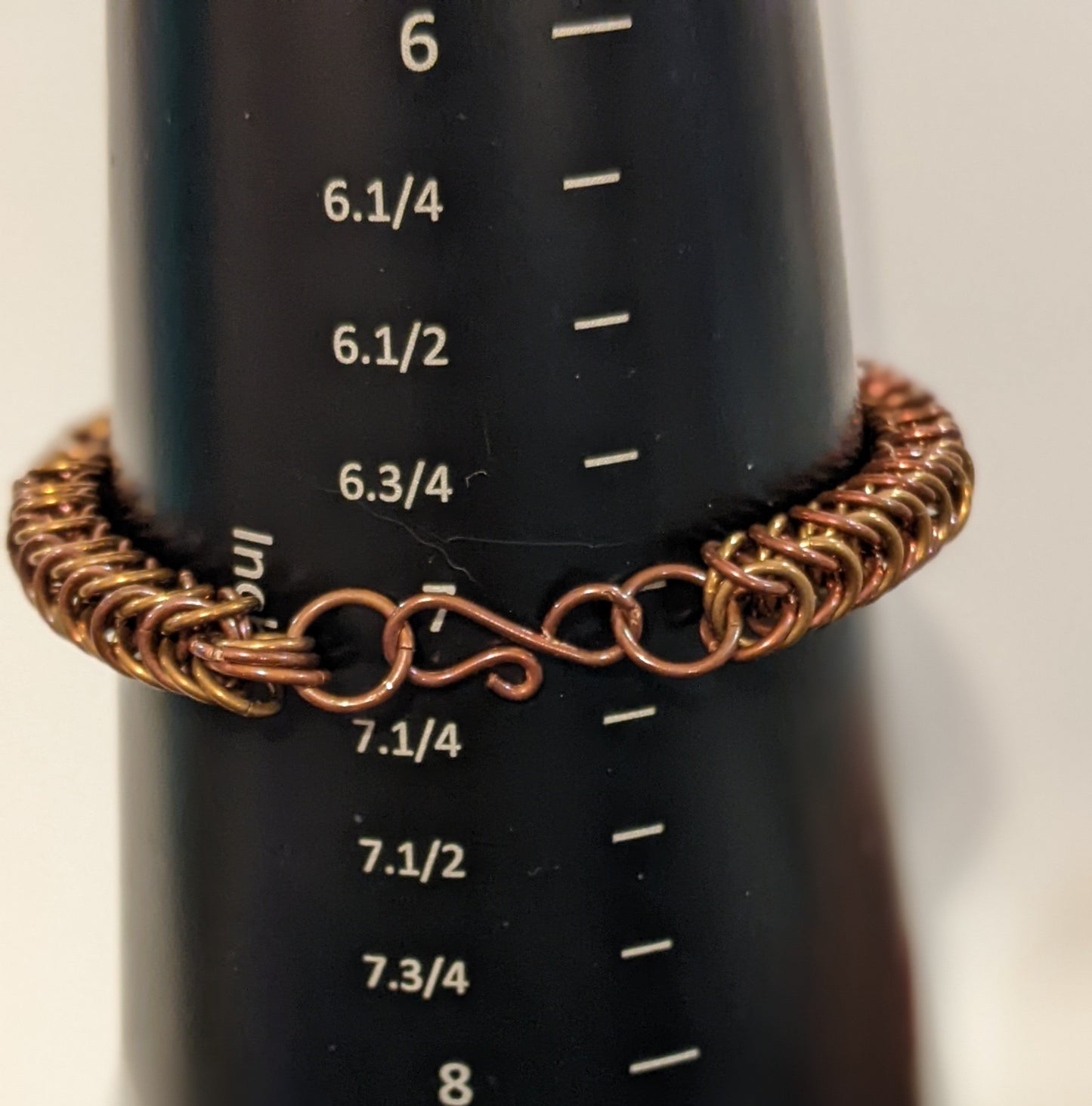 Box Weave Chainmail Bracelets Chainmail Bracelets Dragon & Wolf Designs 7 copper/brass