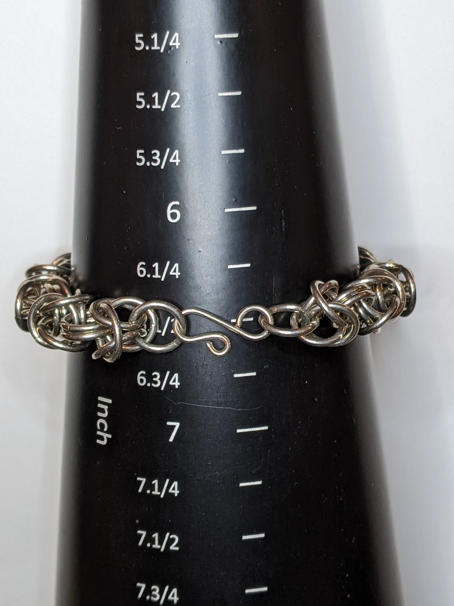Nickel Byzantine Chainmail Bracelets Chainmail Bracelets Dragon & Wolf Designs 6.5