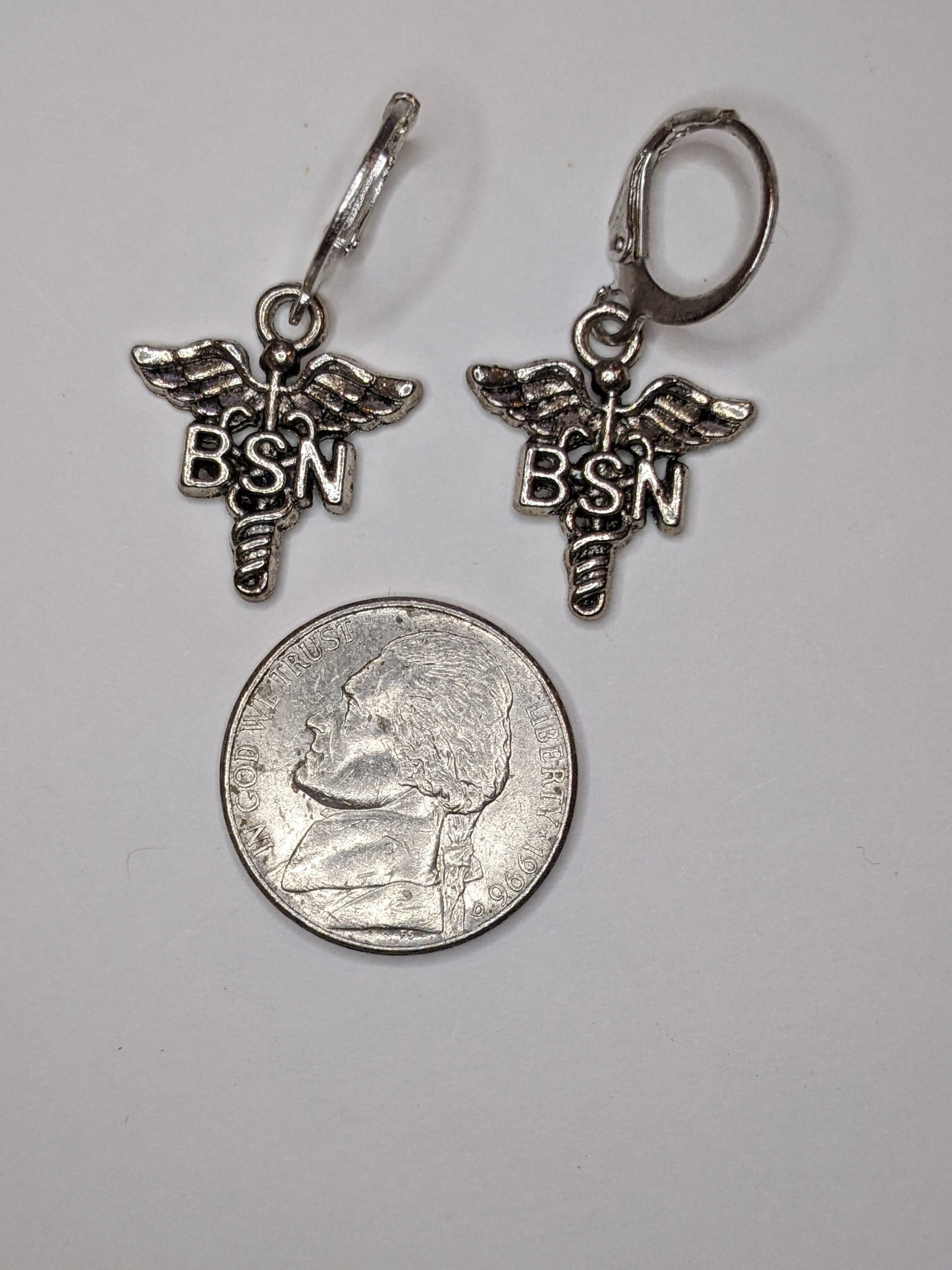 BSN Earrings Dangle Earrings Dragon & Wolf Designs