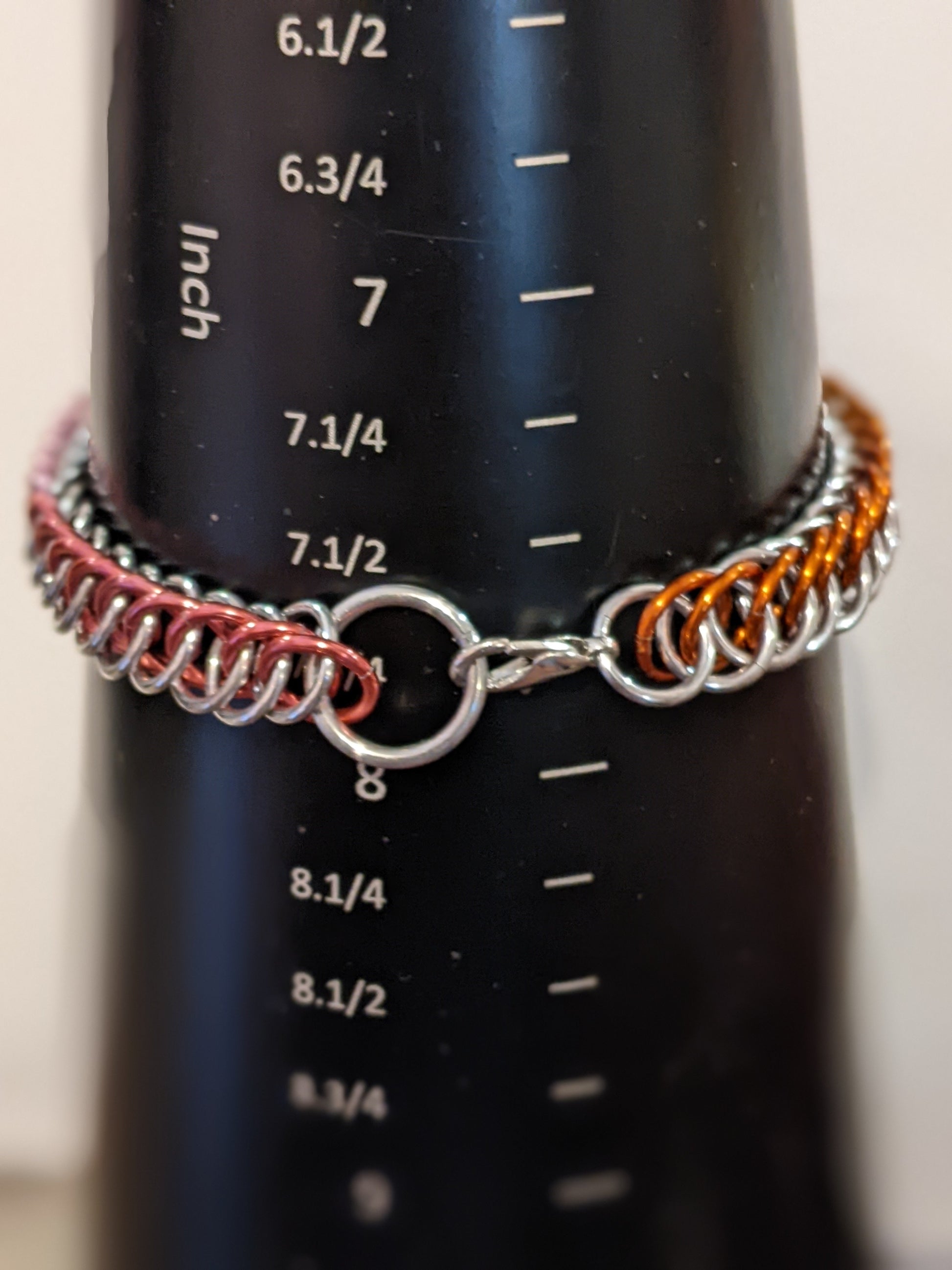 Pride  Chainmail Bracelets Chainmail Bracelets Dragon & Wolf Designs