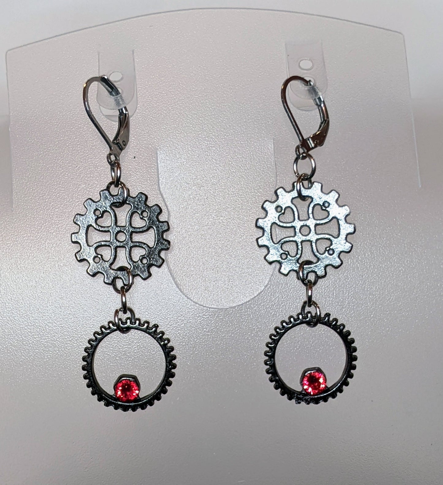 Elegant Steampunk Earrings Beaded Earrings Dragon & Wolf Designs 2 link