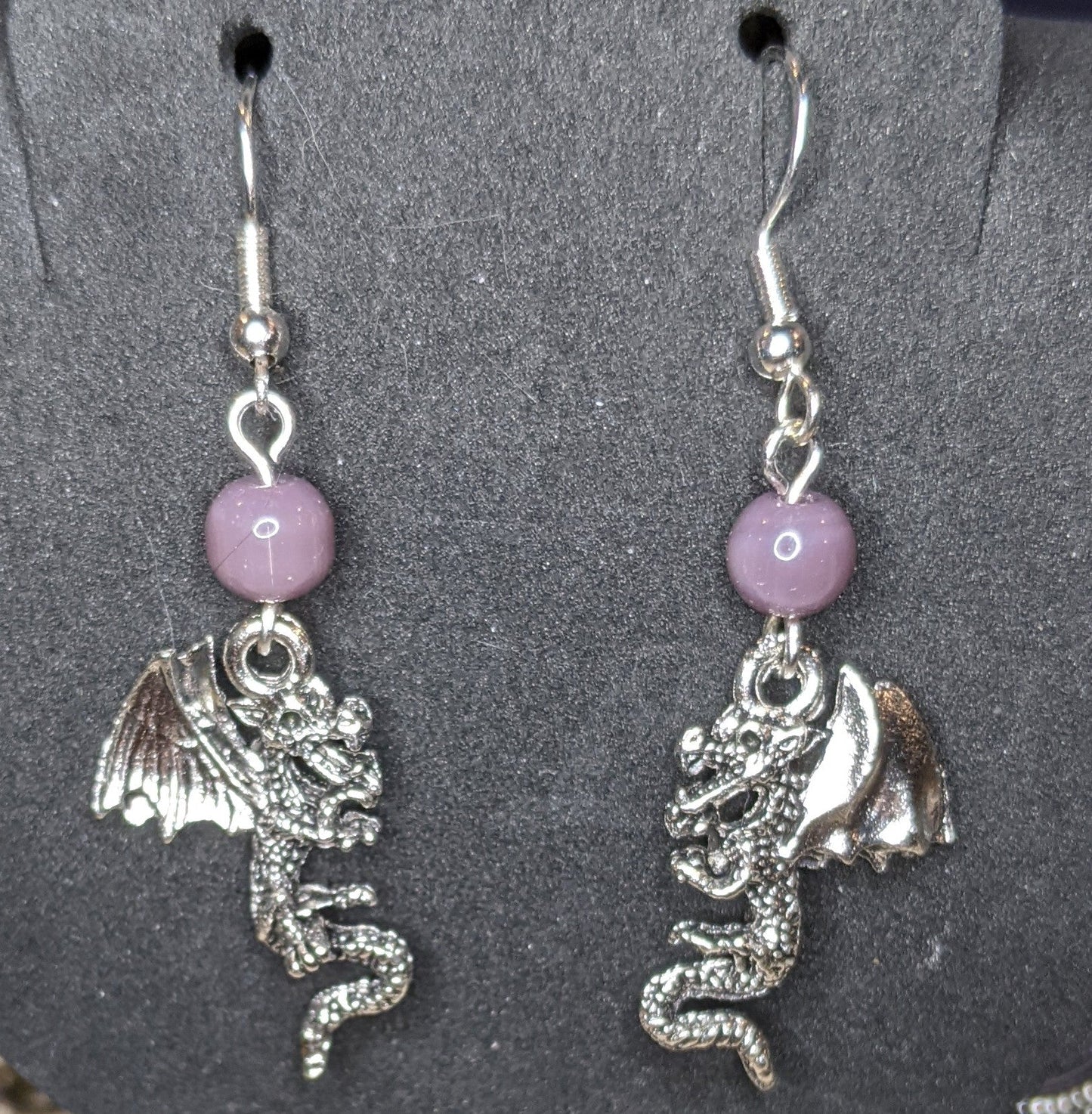 Guardian Dragon Dangle Earrings
