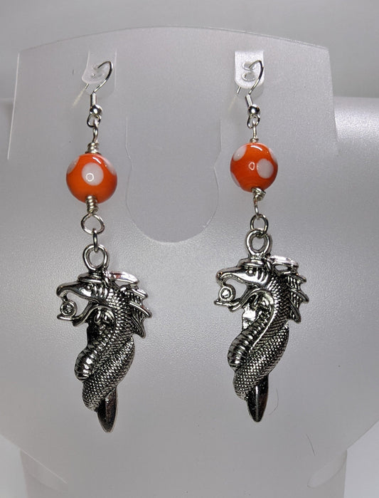 Fierce Dragon Head Earrings