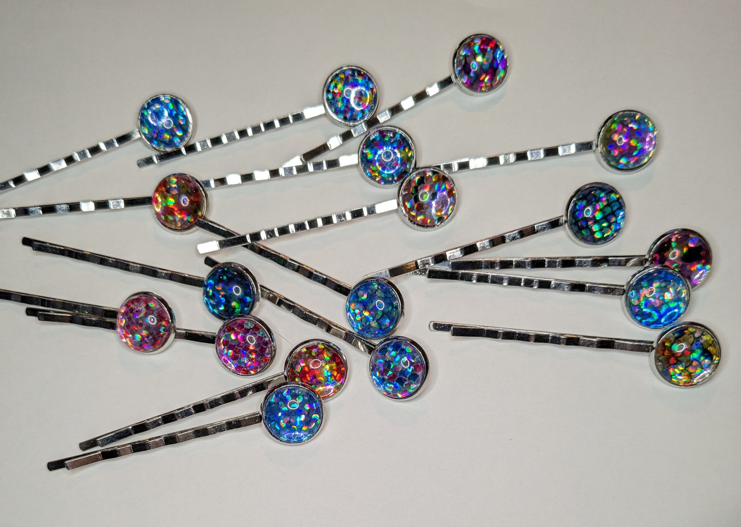Sparkly Iridescent Hair Pins