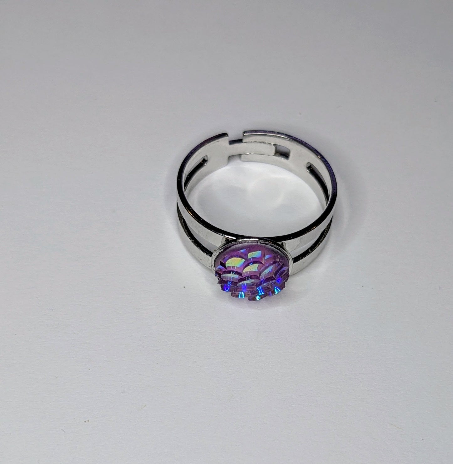 Sparkly Stainless Steel Adjustable Rings