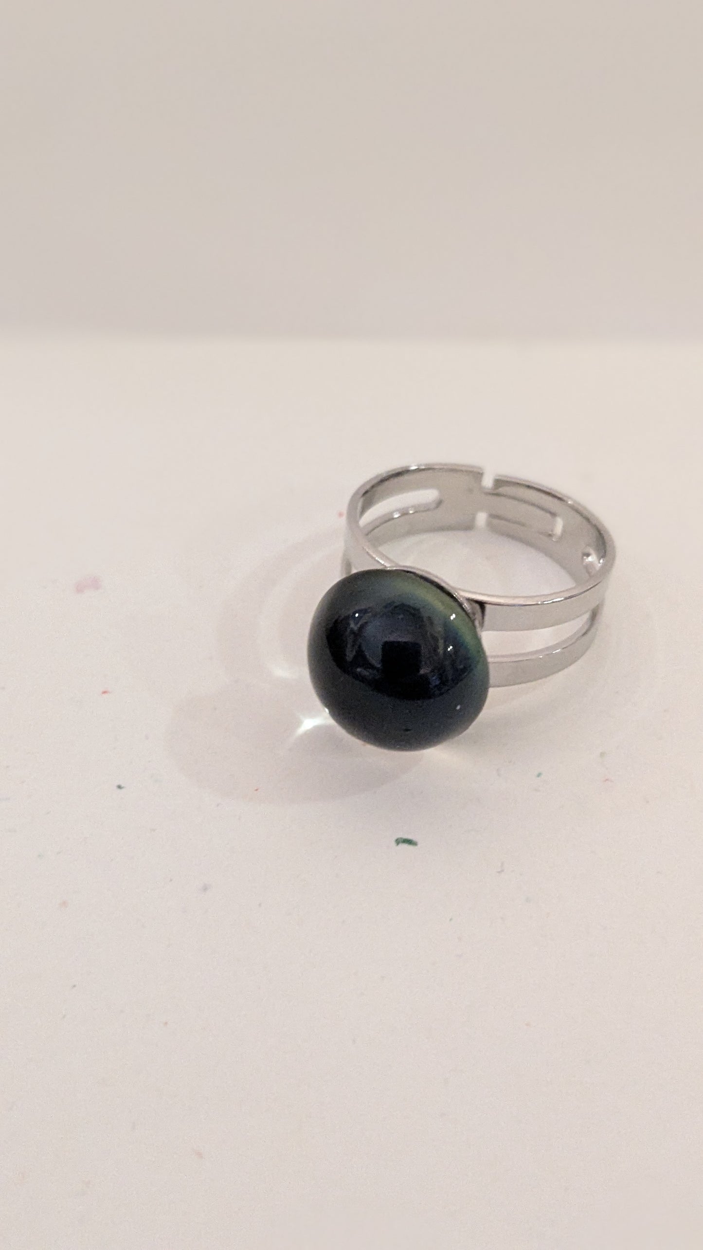 Sparkly Stainless Steel Adjustable Rings