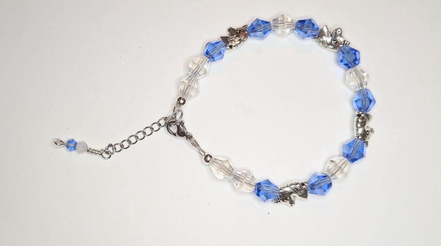 Sparkly Unicorn Beaded Bracelet