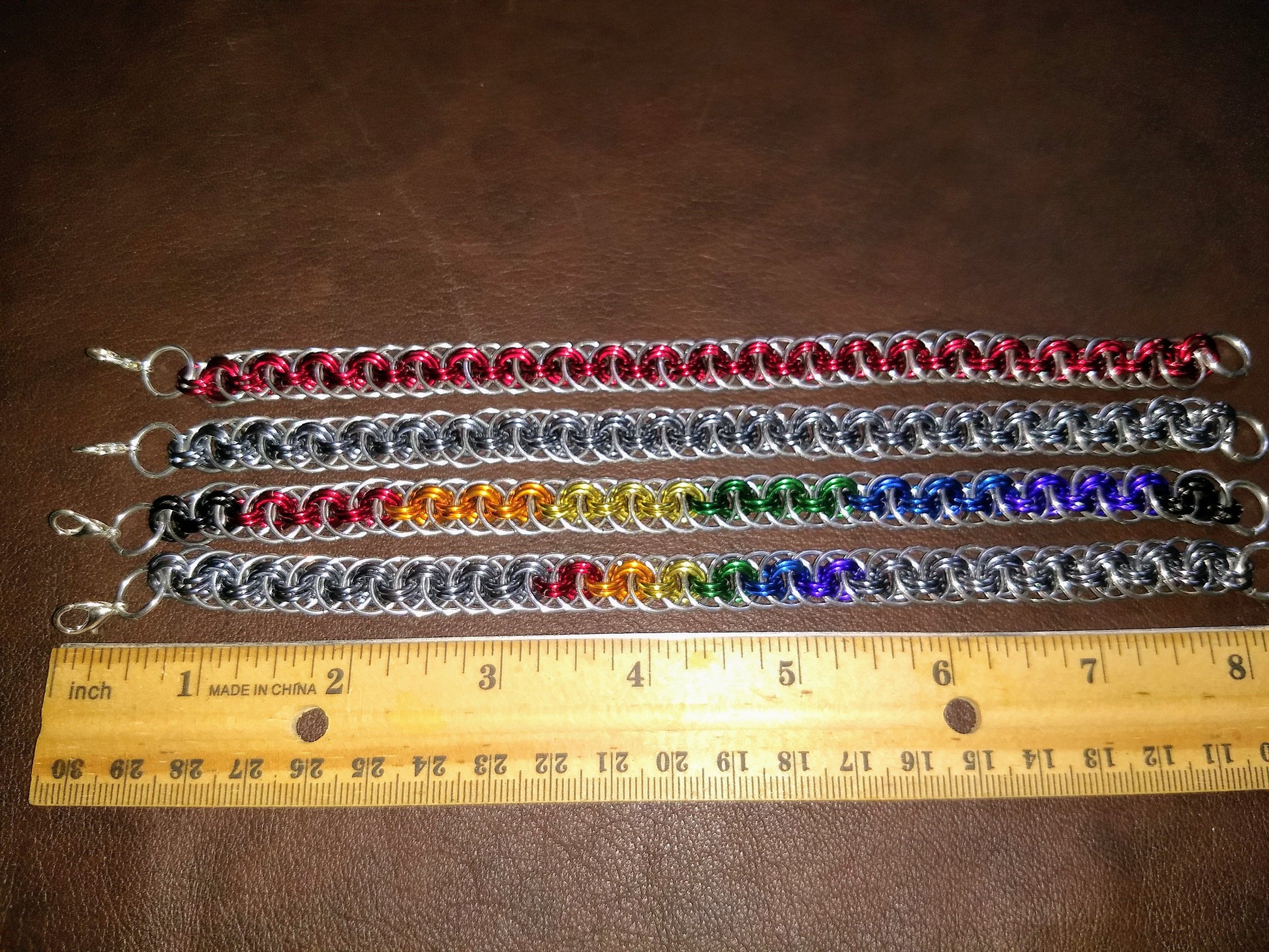 Viper weave chainmail bracelet Chainmail Bracelets Dragon & Wolf Designs