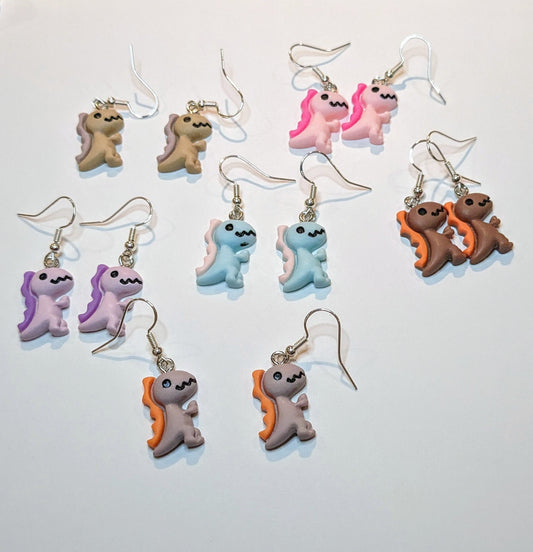 Jurassic Cute Dinosaur Dangle Earrings
