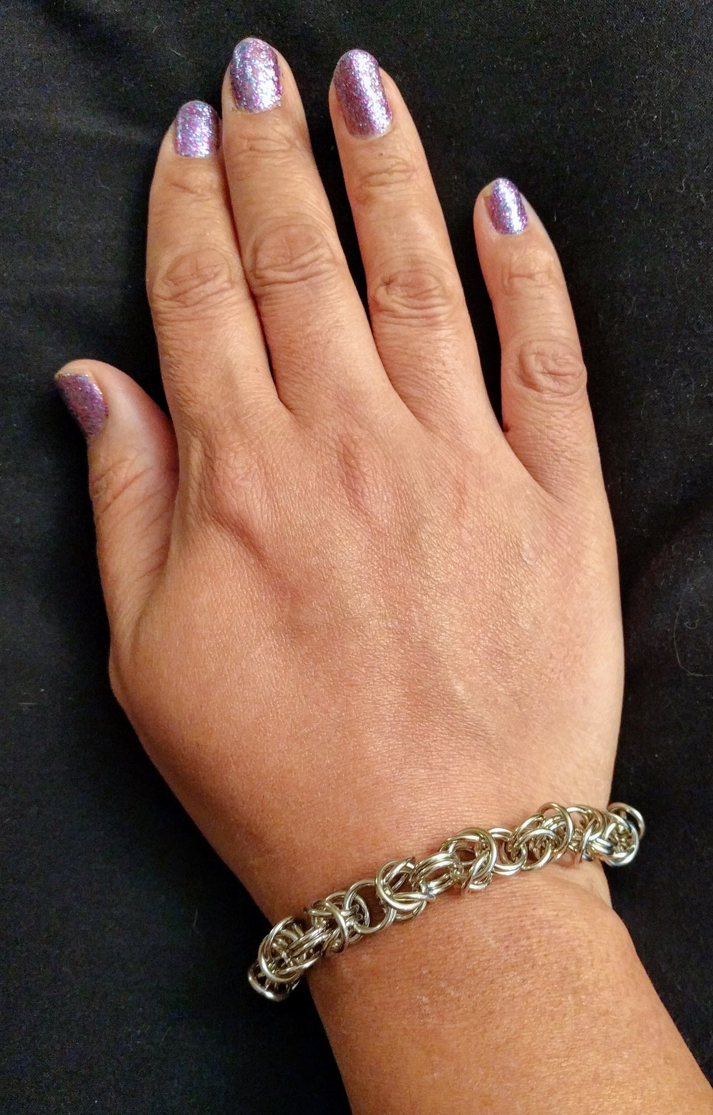Nickel Byzantine Chainmail Bracelets Chainmail Bracelets Dragon & Wolf Designs