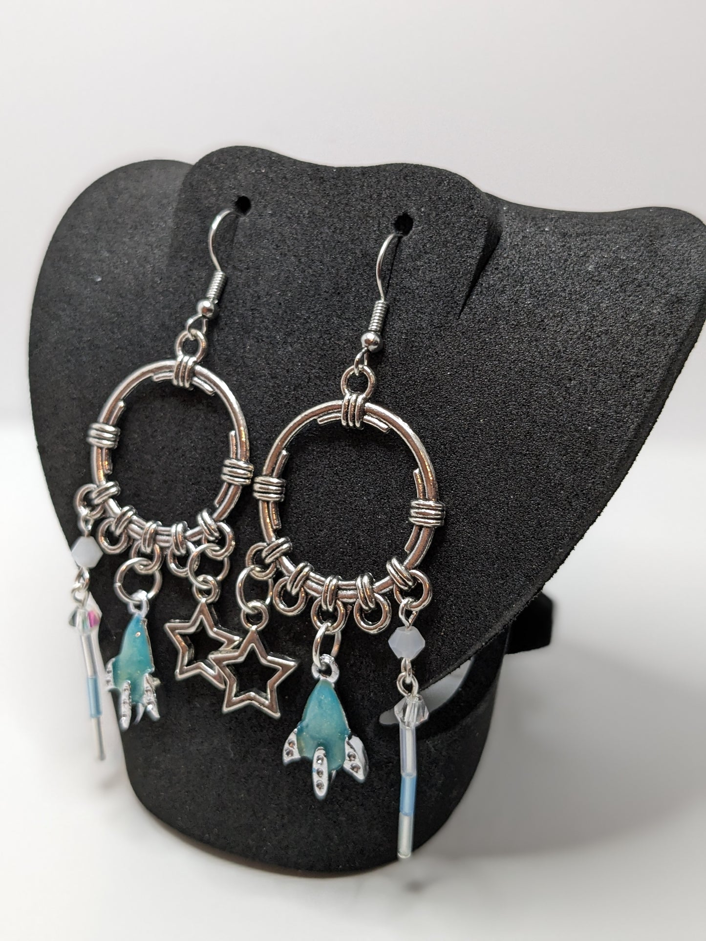 Spectacular Space Adventure Chandelier Earrings