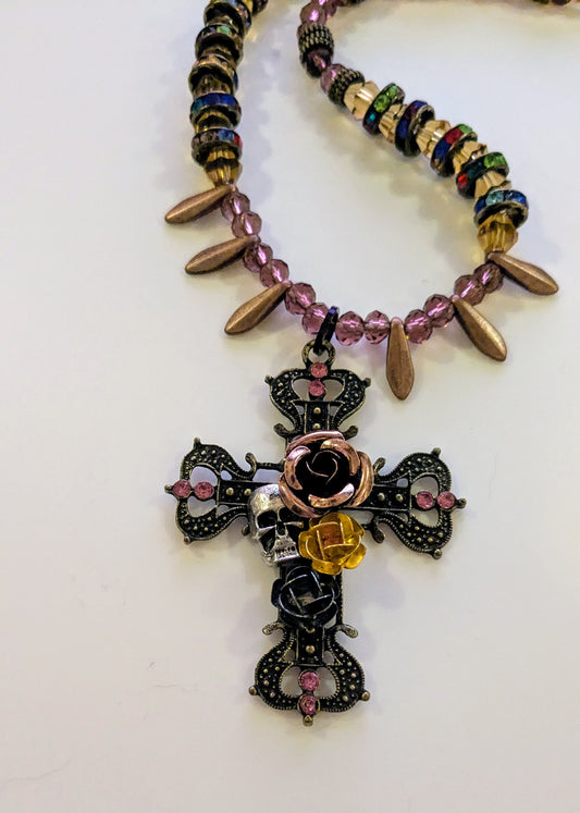 Gothic Beaded Statement Necklace