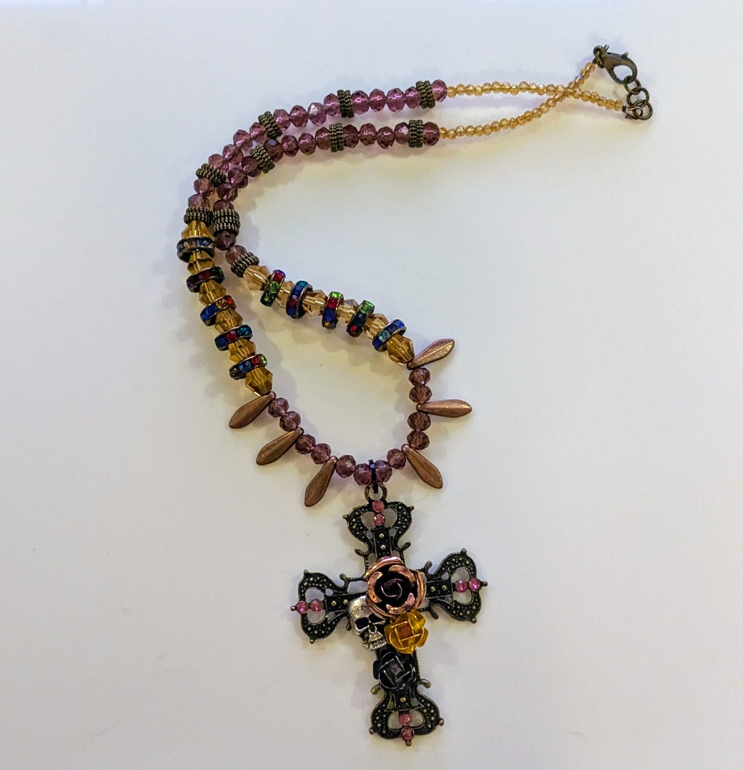 Gothic Beaded Statement Necklace