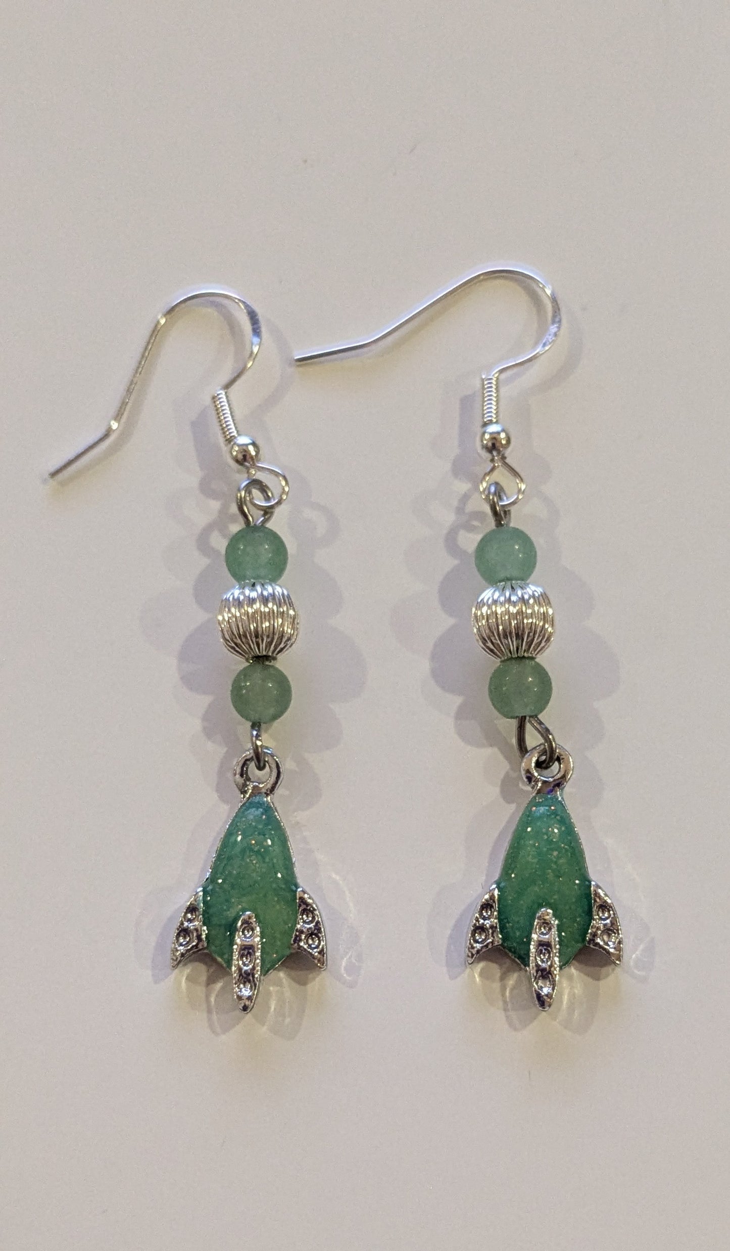 Sparkling Starship Dangle Earrings